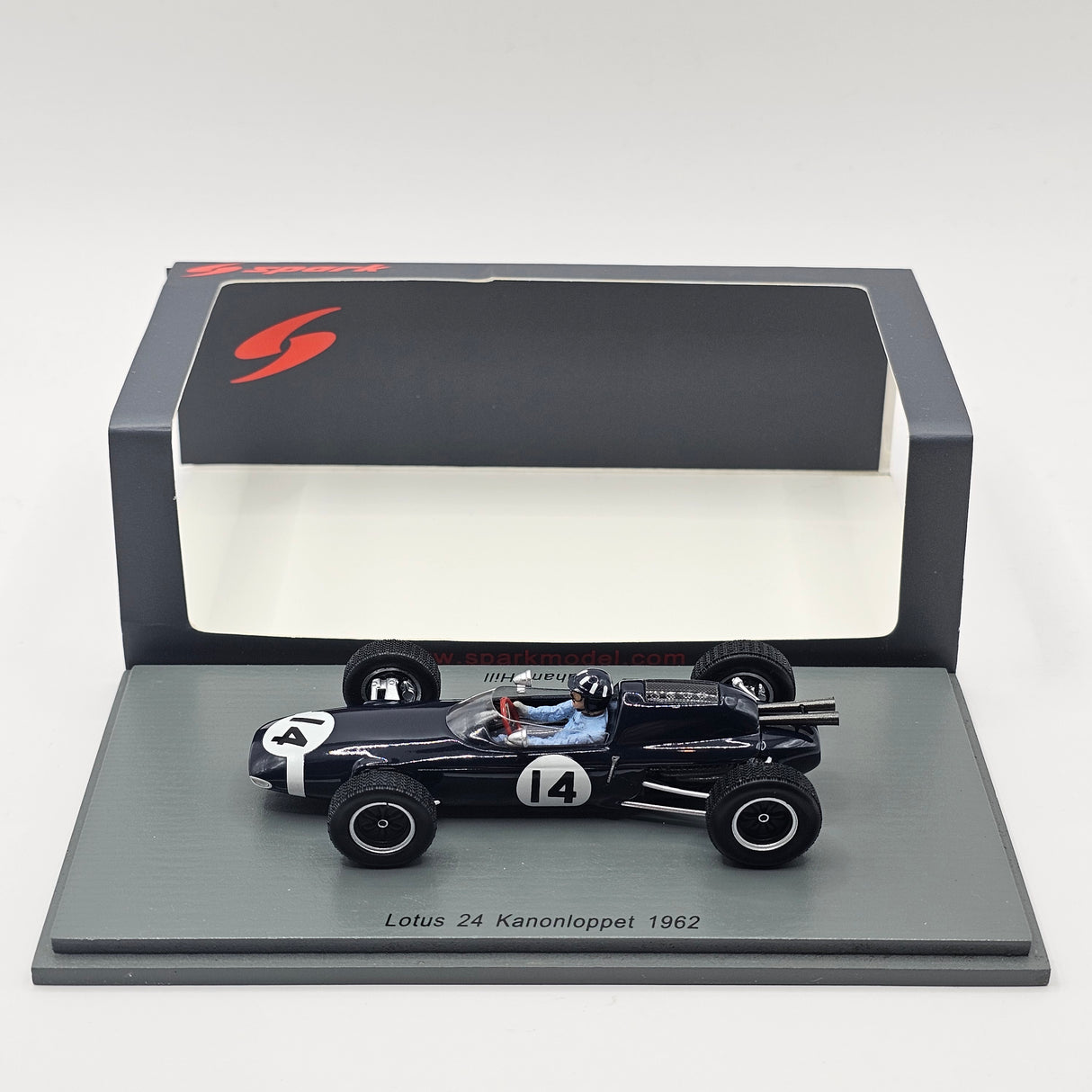 Spark Lotus 24 #14 Graham Hill Kanonloppet 1962 1/43 Scale S7122