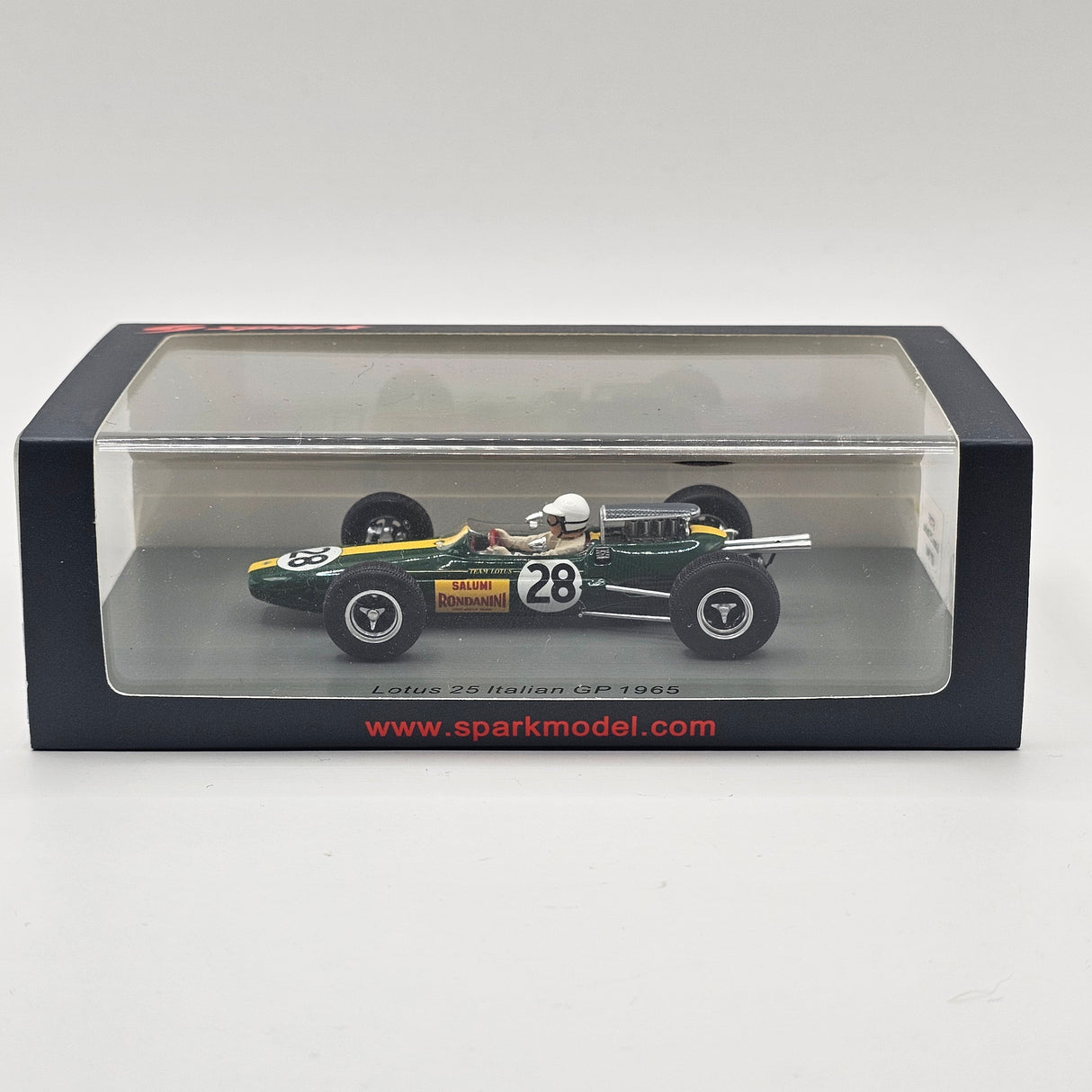 Spark Lotus 25 #28 Giacomo Russo "Geki" Italian GP 1965 1/43 Scale S7293