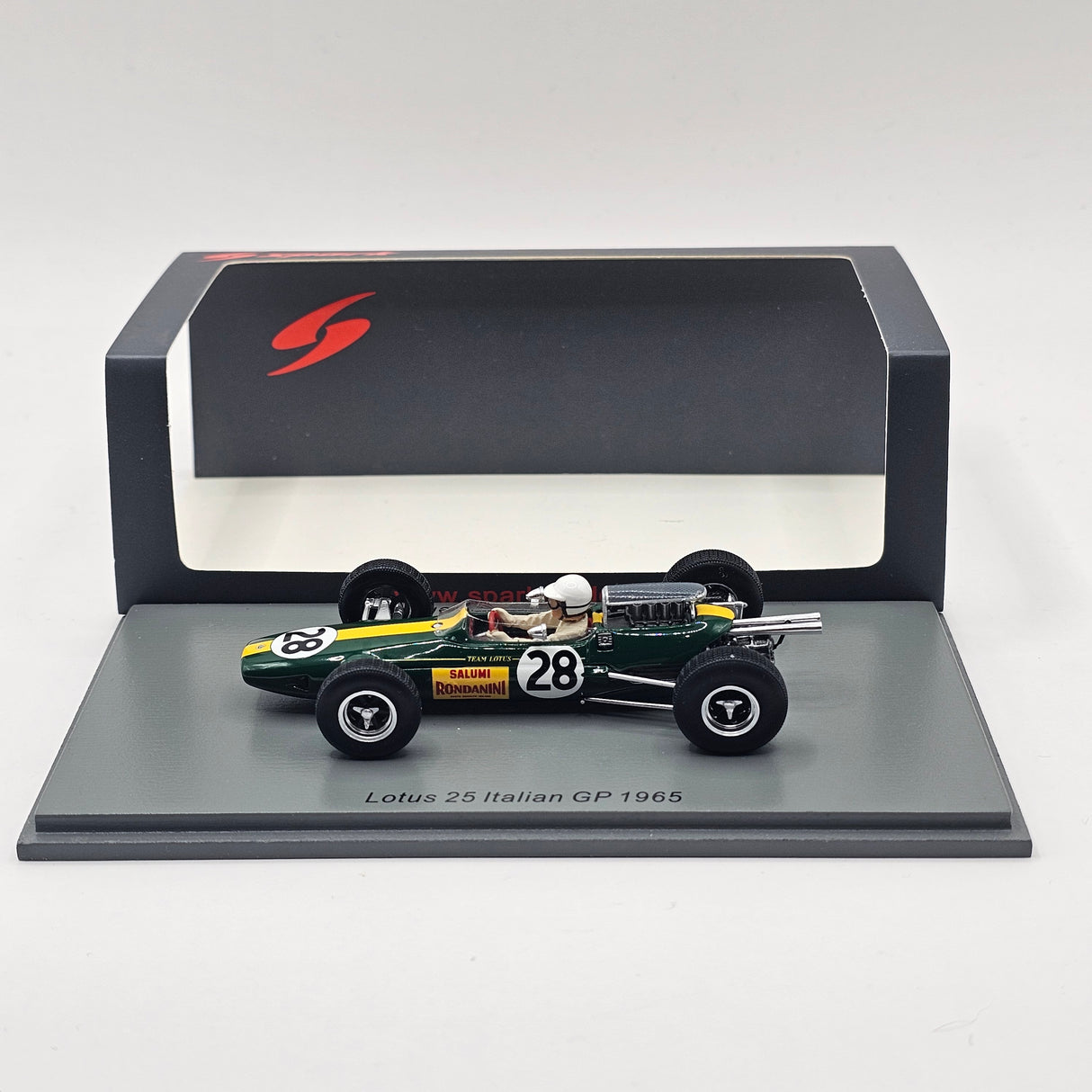 Spark Lotus 25 #28 Giacomo Russo "Geki" Italian GP 1965 1/43 Scale S7293