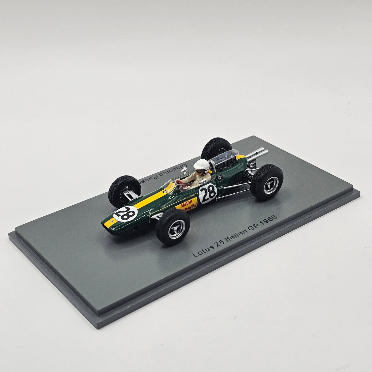Spark Lotus 25 #28 Giacomo Russo "Geki" Italian GP 1965 1/43 Scale S7293