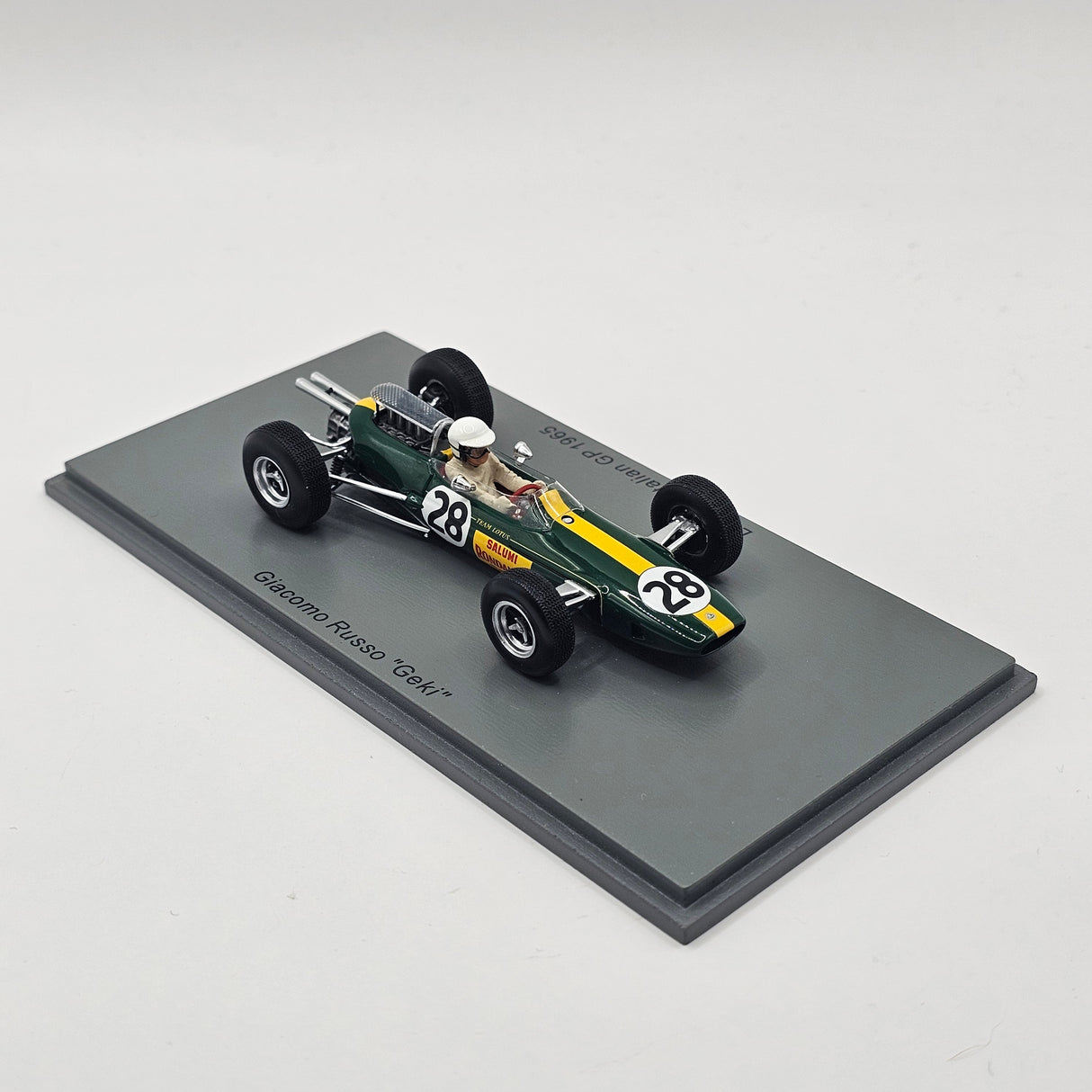 Spark Lotus 25 #28 Giacomo Russo "Geki" Italian GP 1965 1/43 Scale S7293