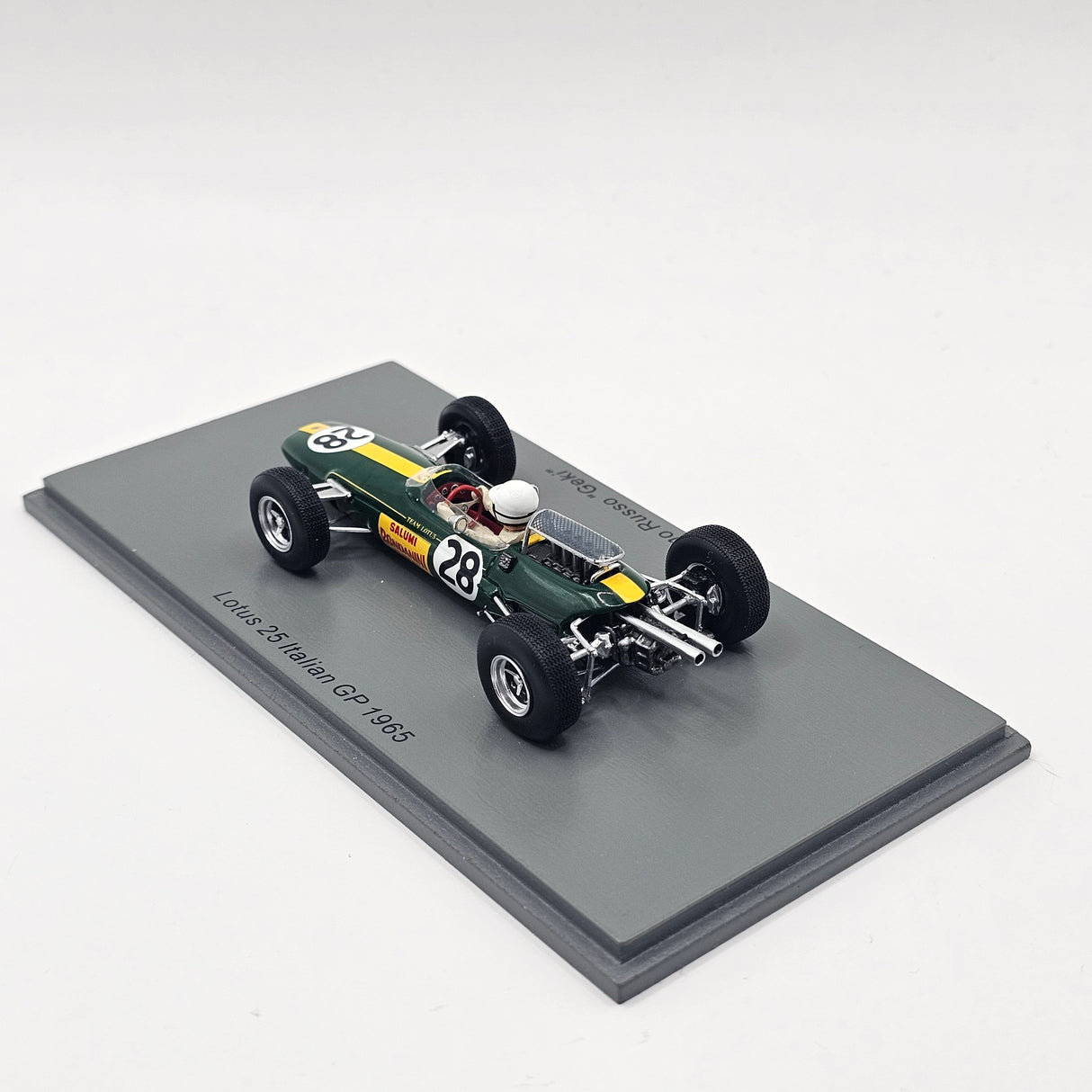 Spark Lotus 25 #28 Giacomo Russo "Geki" Italian GP 1965 1/43 Scale S7293