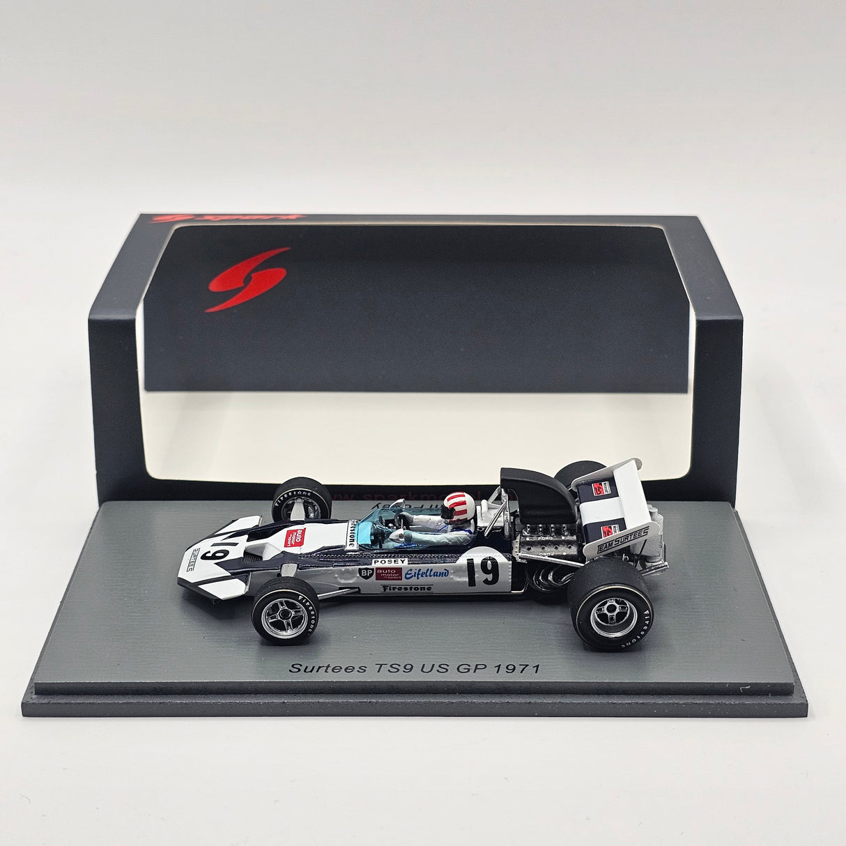 Spark Surtees TS9 #19 Sam Posey US GP 1971 1/43 Scale S4016