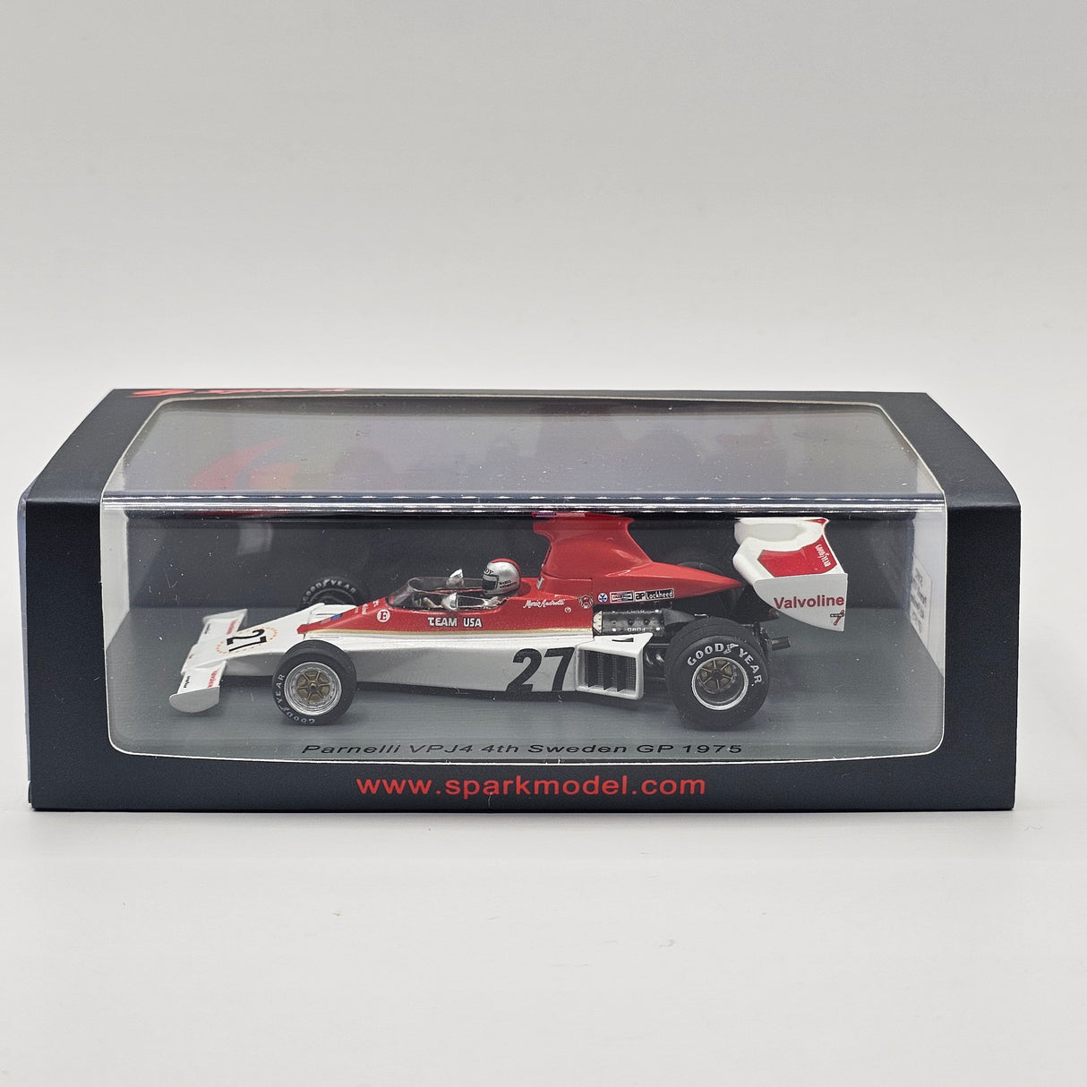 Spark Parnelli VPJ4 #27 Mario Andretti Swedish GP 1975 1/43 Scale S1892