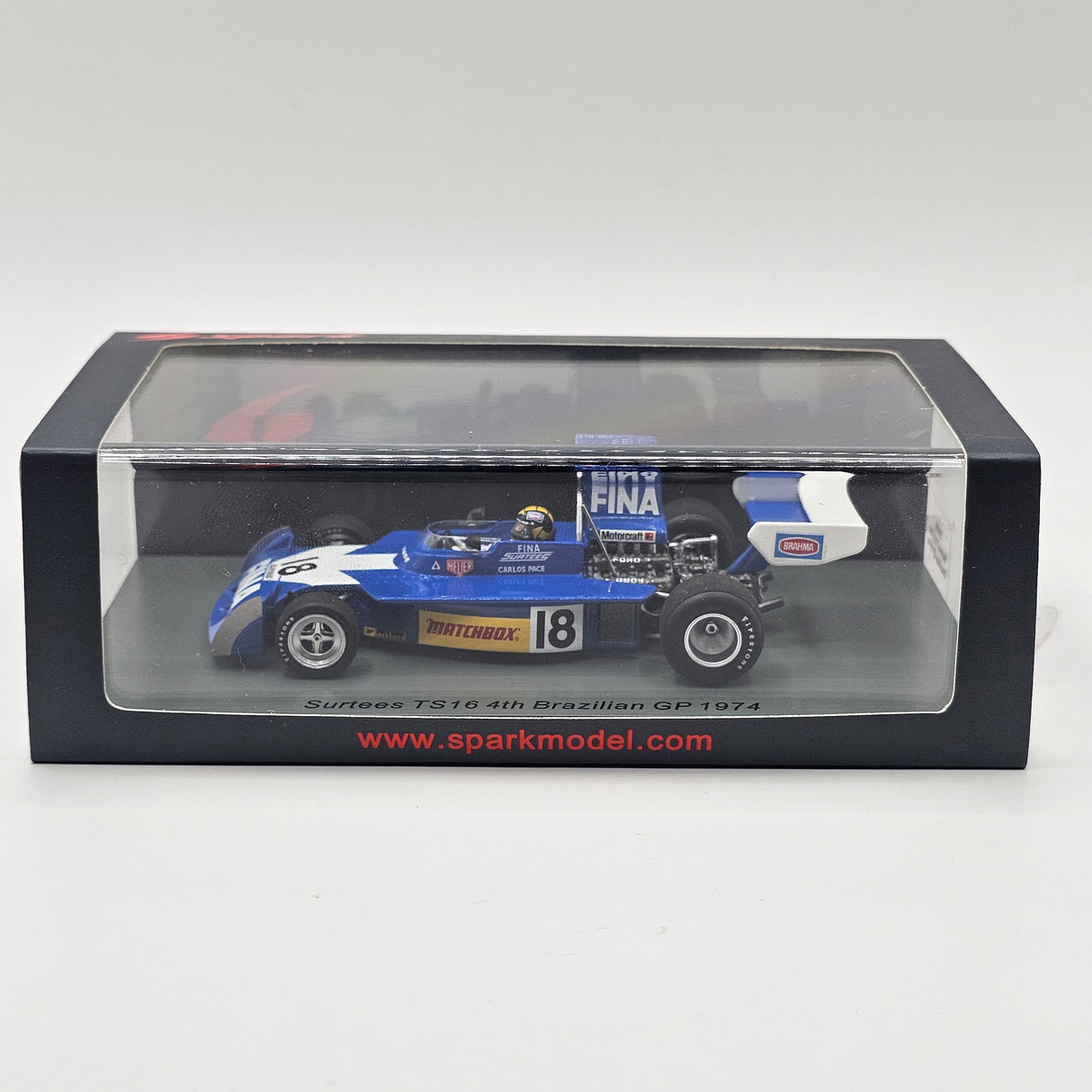 Spark Surtees TS16 #18 Carlos Pace Brazilian GP 1974 1/43 Scale S9650