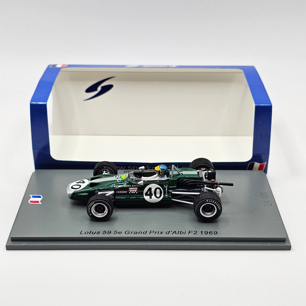 Spark Lotus 59 #40 Ronnie Peterson D'Albi F2 GP 1969 1/43 Scale SF187