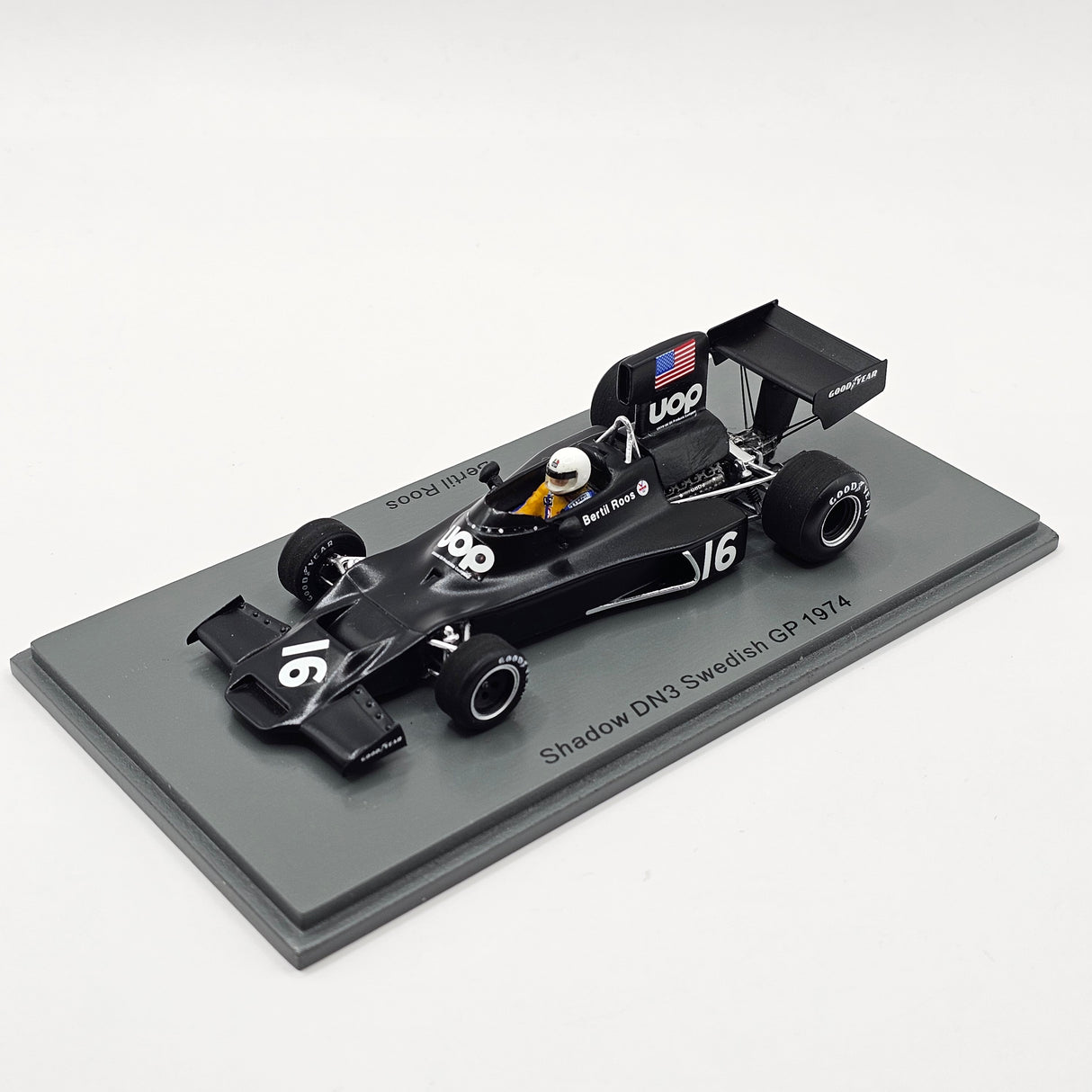 Spark Shadow DN3 #16 Bertil Roos Swedish GP 1974 1/43 Scale S3843