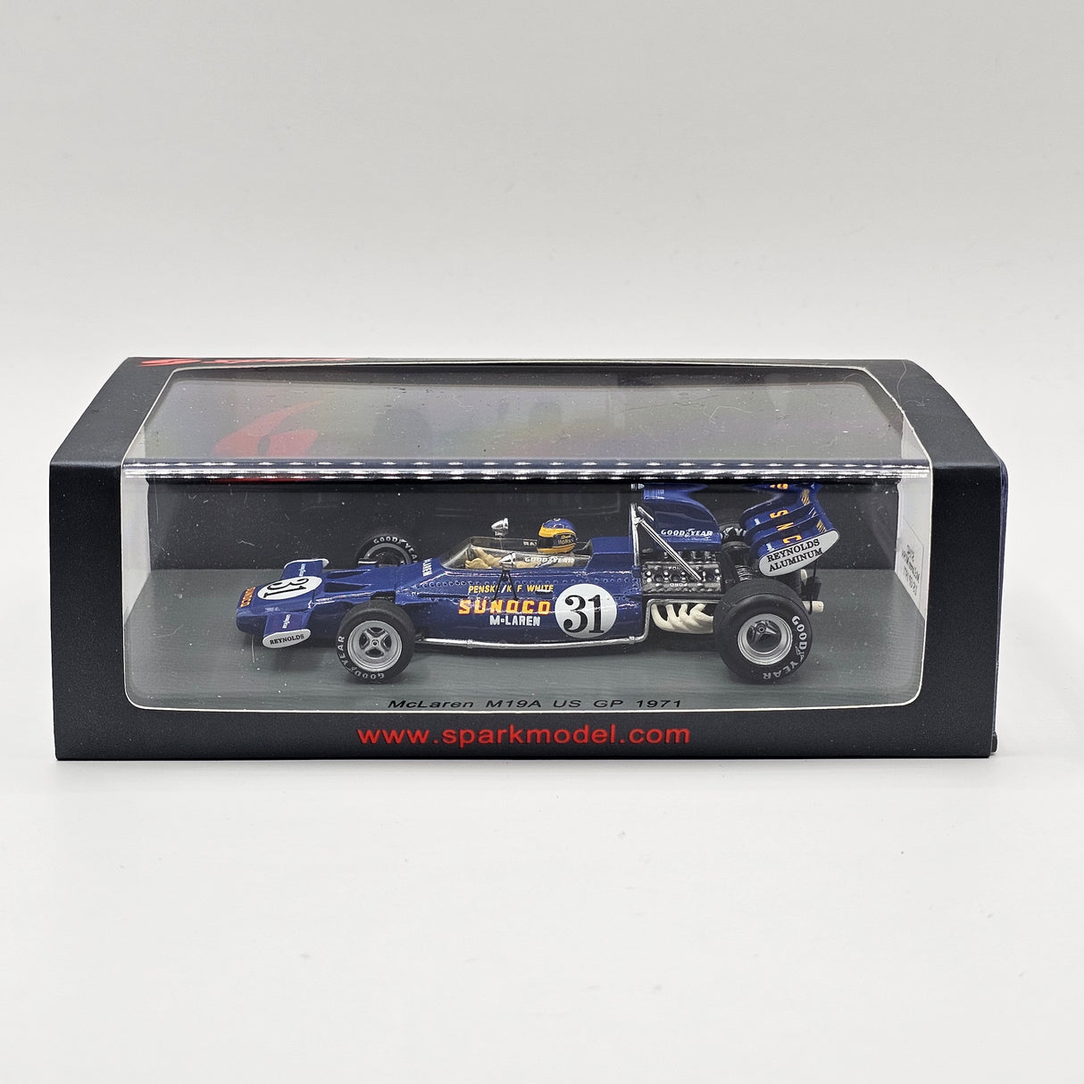 Spark McLaren M19A #31 David Hobbs Penske-White US GP 1971 1/43 Scale S7142
