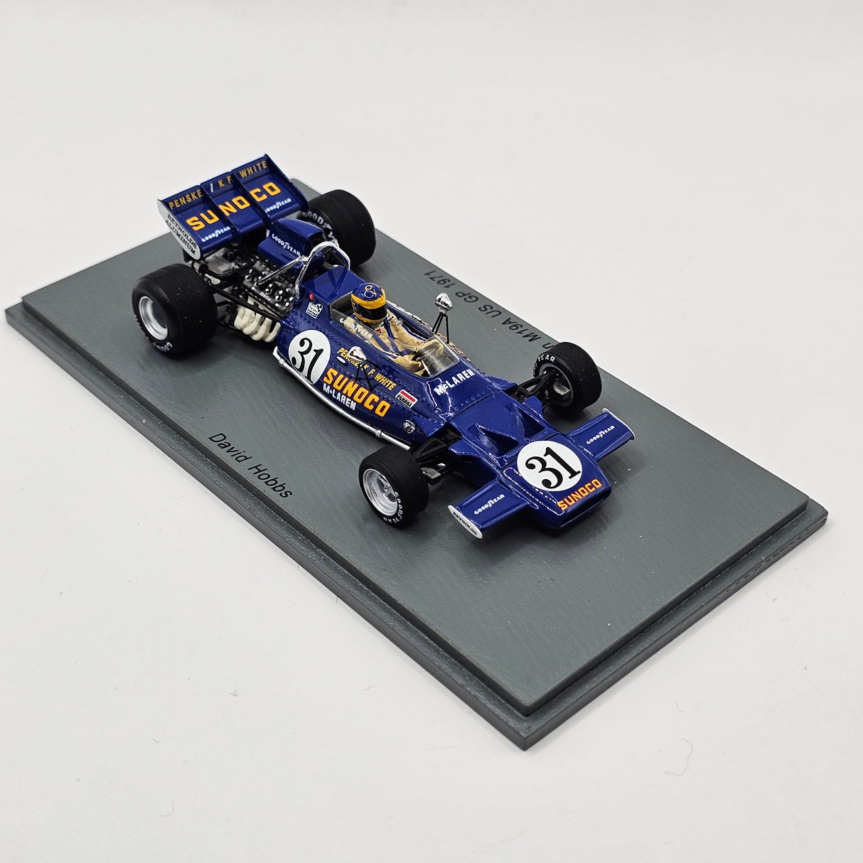 Spark McLaren M19A #31 David Hobbs Penske-White US GP 1971 1/43 Scale S7142
