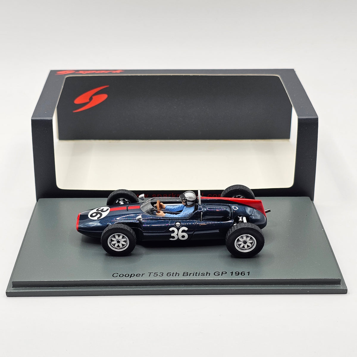 Modèle Réduit Cooper T53 GP 1960 Roy Salvadori 1:43 BRUMM - Neuf