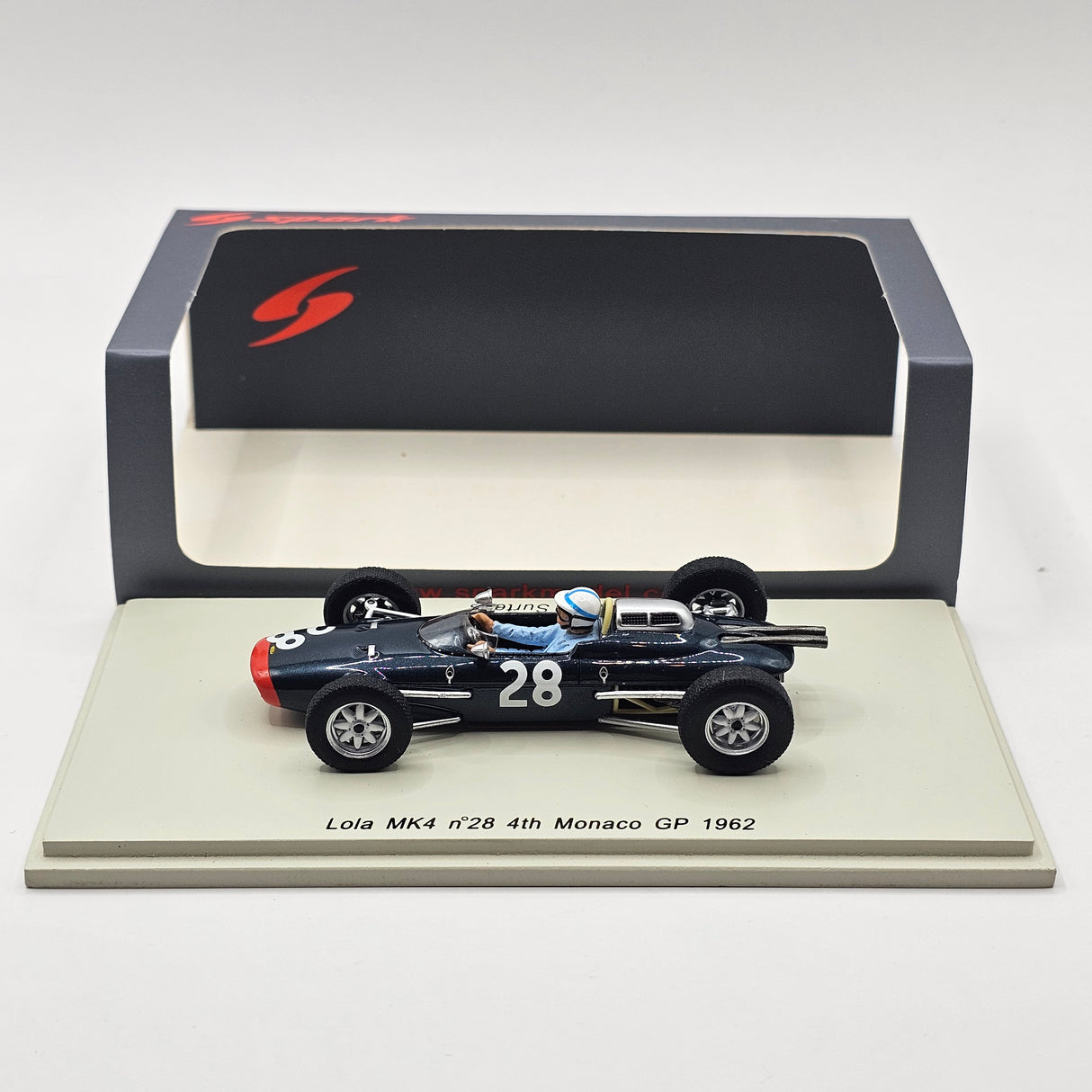 Spark Lola MK4 #28 John Surtees Monaco GP 1962 1/43 Scale S1814