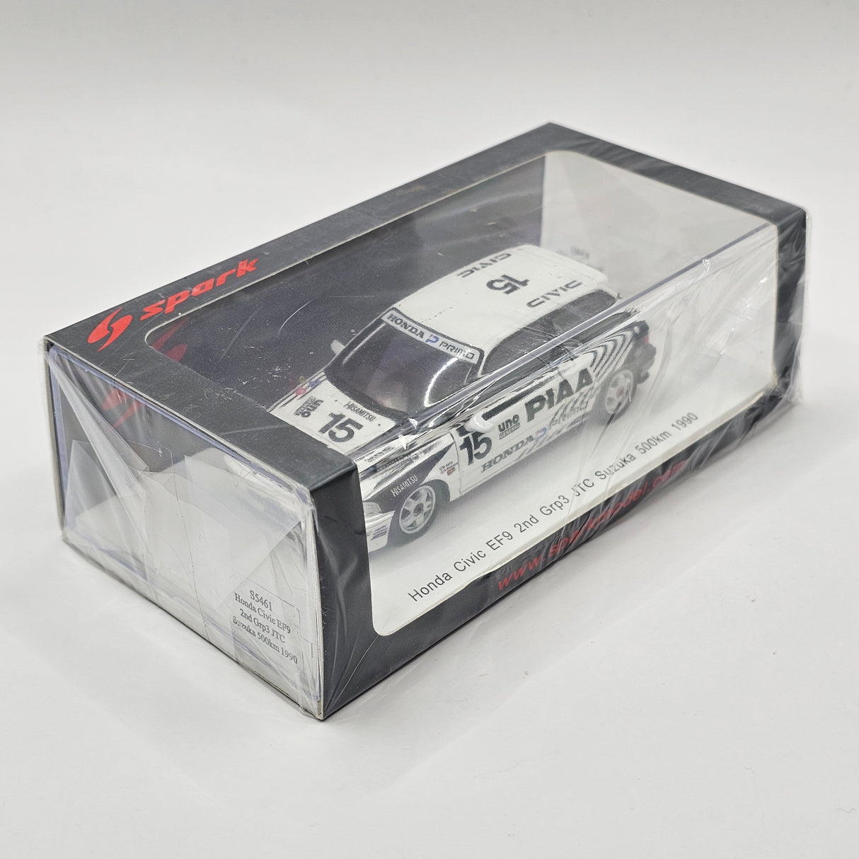 Spark Honda Civic EF9 #15 PIAA Grp.3 JTC Suzuka 500km 1990 1/43 Scale