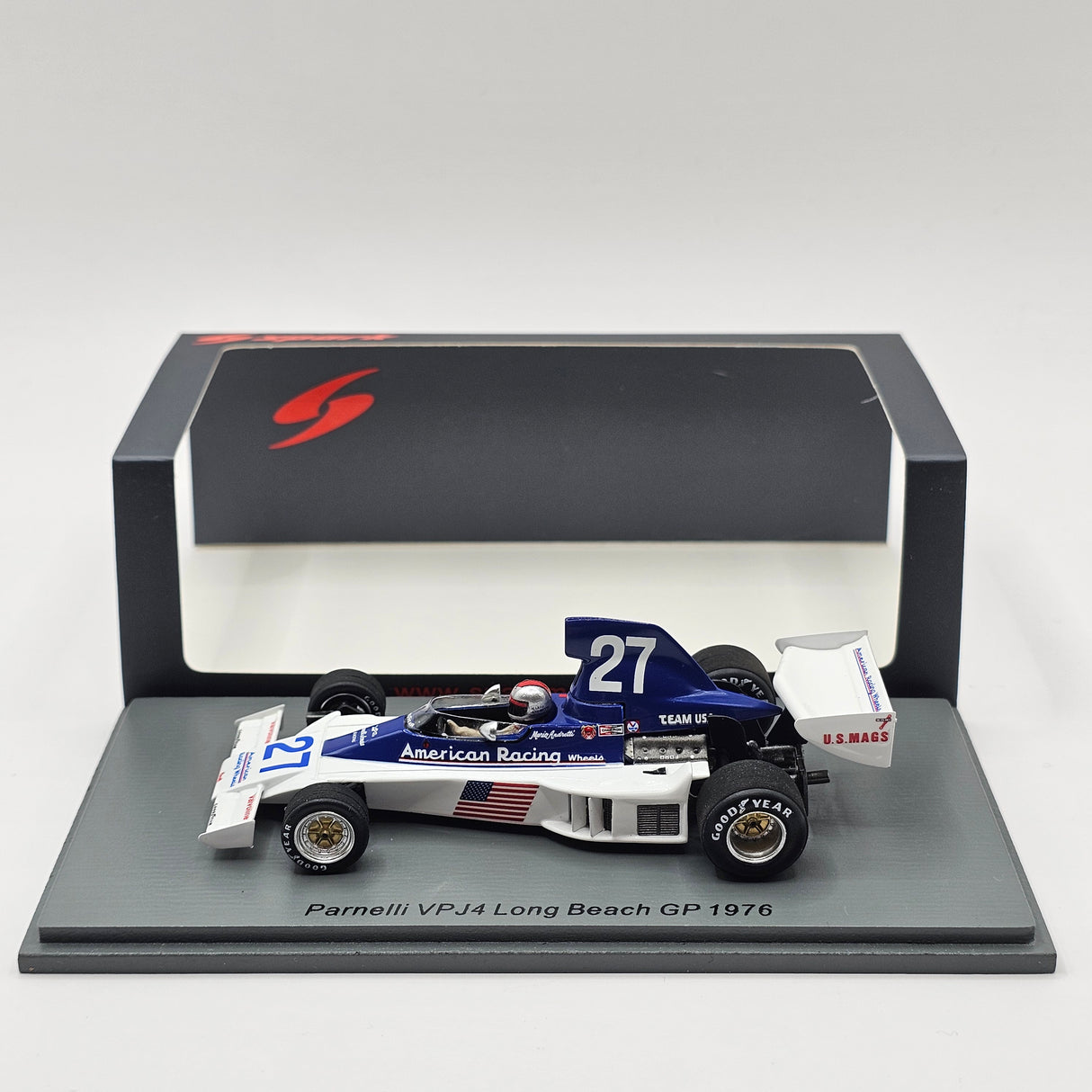 Spark Parnelli VPJ4 #27 Mario Andretti Long Beach GP 1976 1/43 Scale S1891
