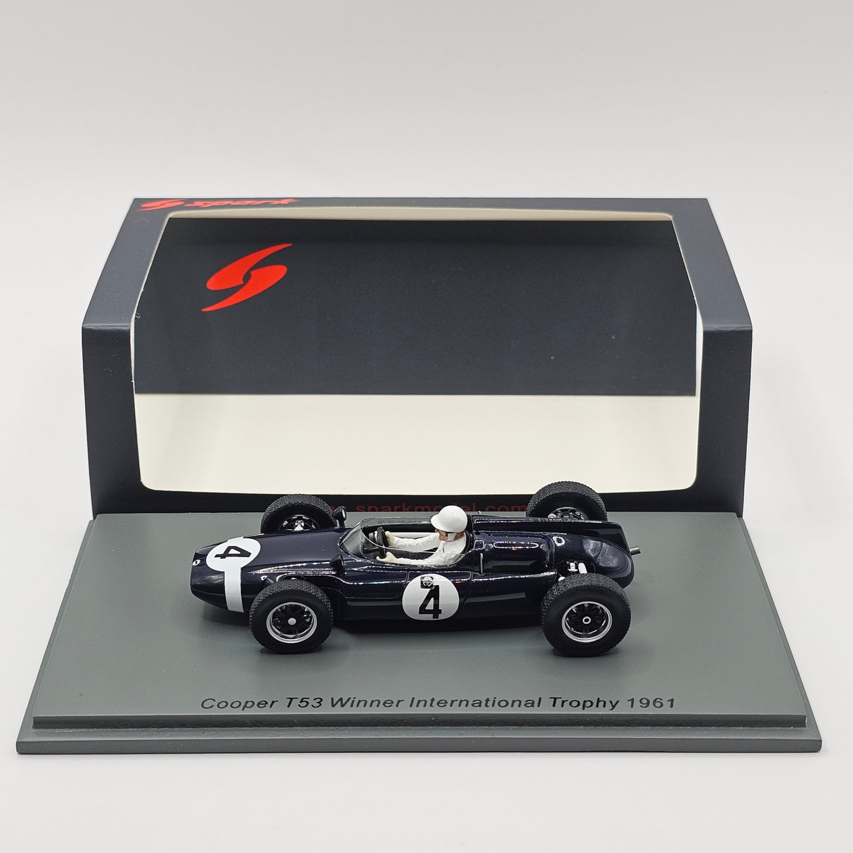 Spark Cooper T53 #4 Stirling Moss International Trophy 1961 1/43 Scale S8065