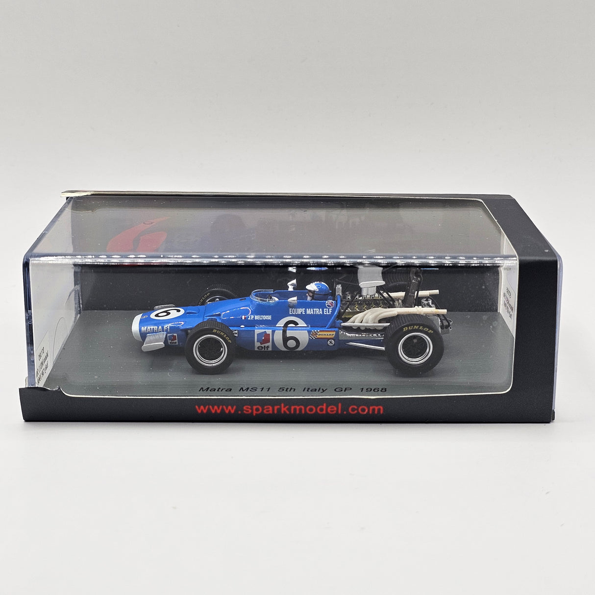 Spark Matra MS11 #6 J.Pierre Beltoise Italian GP 1968 1/43 Scale S7185