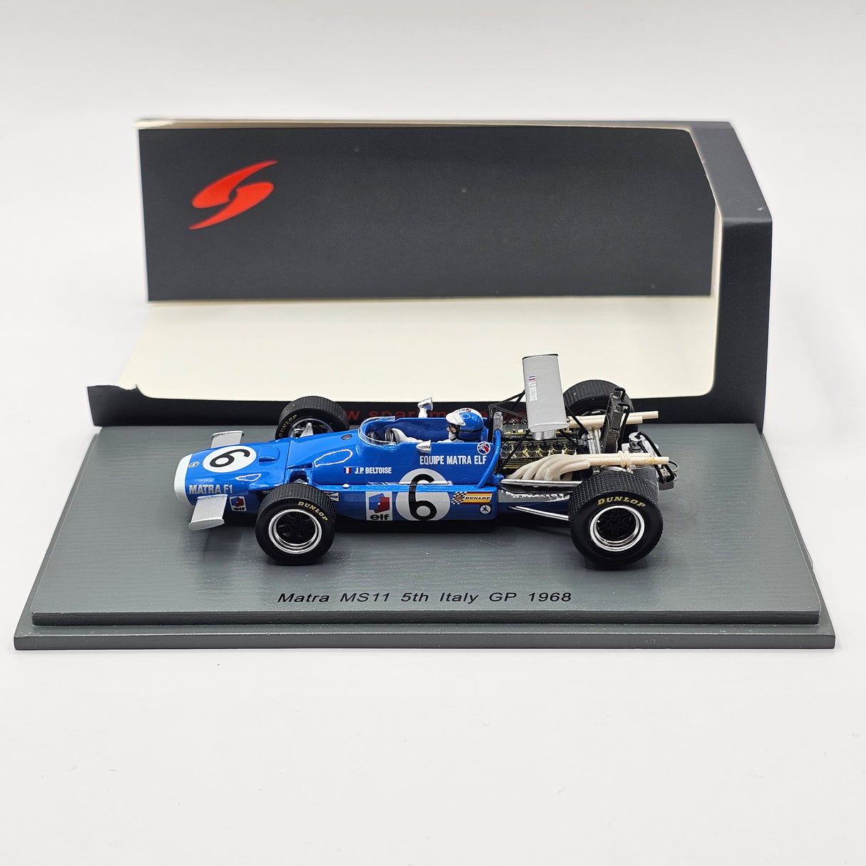 Spark Matra MS11 #6 J.Pierre Beltoise Italian GP 1968 1/43 Scale S7185