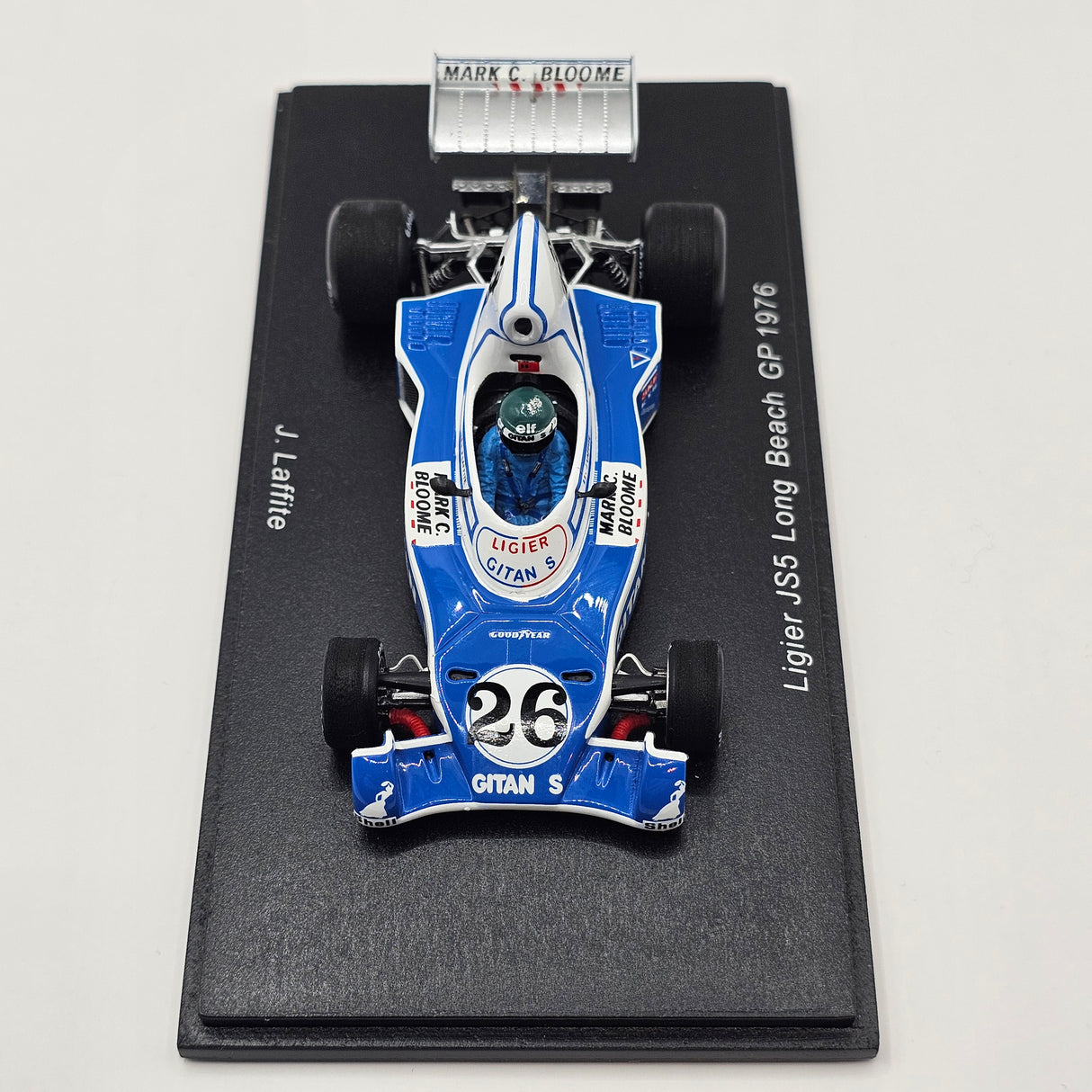 Spark Ligier JS5 #26 Jacques Laffite Long Beach GP 1976 1/43 Scale S1630