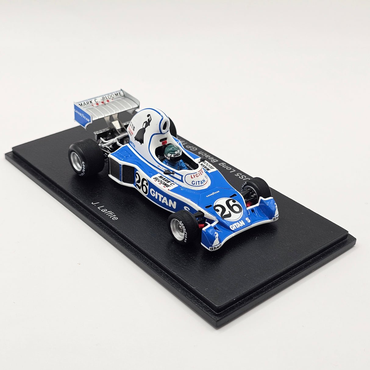 Spark Ligier JS5 #26 Jacques Laffite Long Beach GP 1976 1/43 Scale S1630