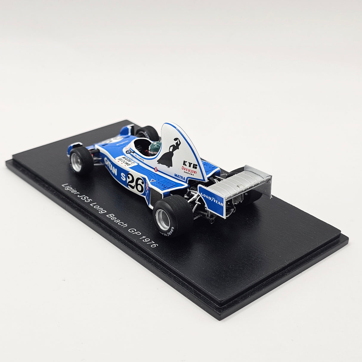 Spark Ligier JS5 #26 Jacques Laffite Long Beach GP 1976 1/43 Scale S1630