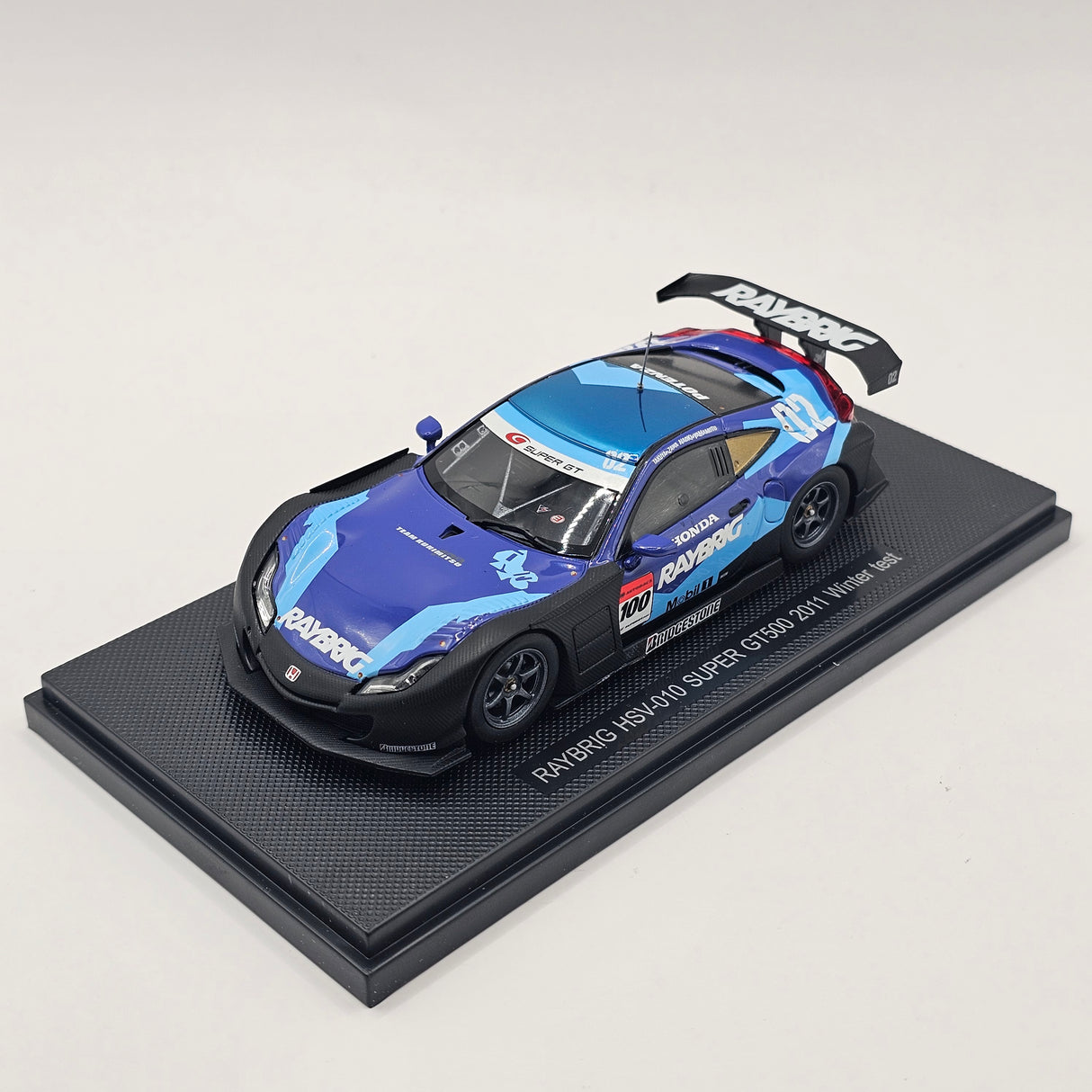 EBBRO Honda HSV-010 #100 Raybrig Super GT GT500 2011 Winter Test 1/43 Scale