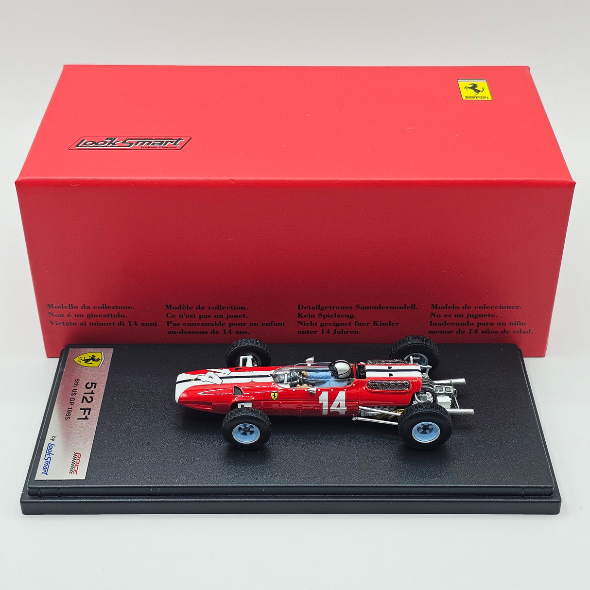 Looksmart Ferrari 512 #14 Pedro Rodríguez US GP 1965 1/43 Scale LSRC072