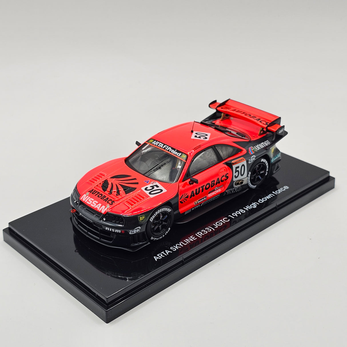 EBBRO Nissan Skyline GT-R R33 #50 Team ARTA High Downforce JGTC GT500 1998 1/43 Scale