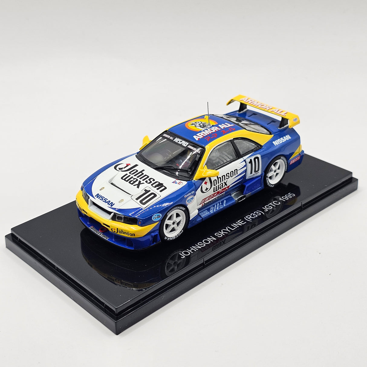 EBBRO Nissan Skyline GT-R R33 #10 Johnson Wax JGTC 1995 1/43 Scale