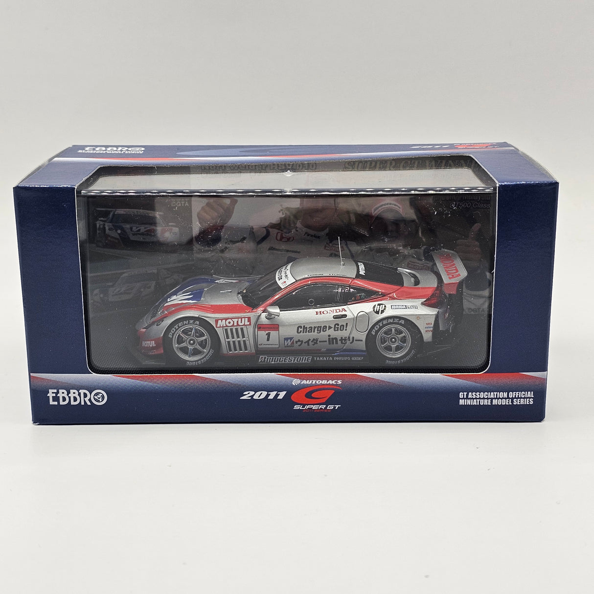 EBBRO Honda HSV-010 #1 Weider Honda Racing Super GT GT500 2011 1/43 Scale