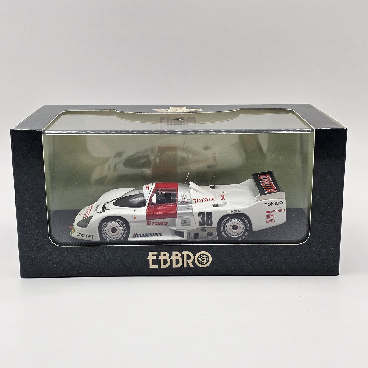 EBBRO Toyota 86C #36 Toyota Team Tom's WEC Japan 1986 1/43 Scale