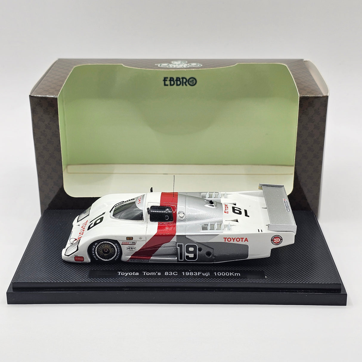 EBBRO Toyota 83C #19 Toyota Team Tom's 1983 Fuji 1000KM 1/43 Scale