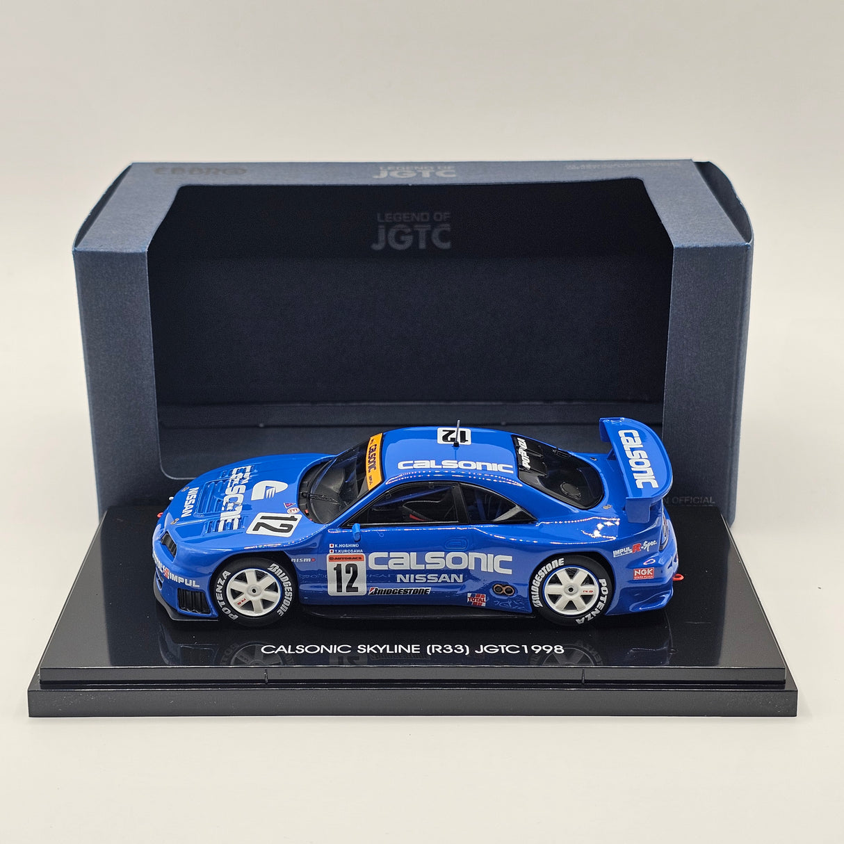 EBBRO Nissan Skyline GT-R R33 #12 Calsonic Team Impul JGTC GT500 1998 1/43 Scale