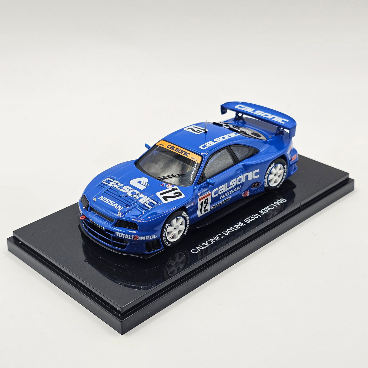 EBBRO Nissan Skyline GT-R R33 #12 Calsonic Team Impul JGTC GT500 1998 1/43 Scale
