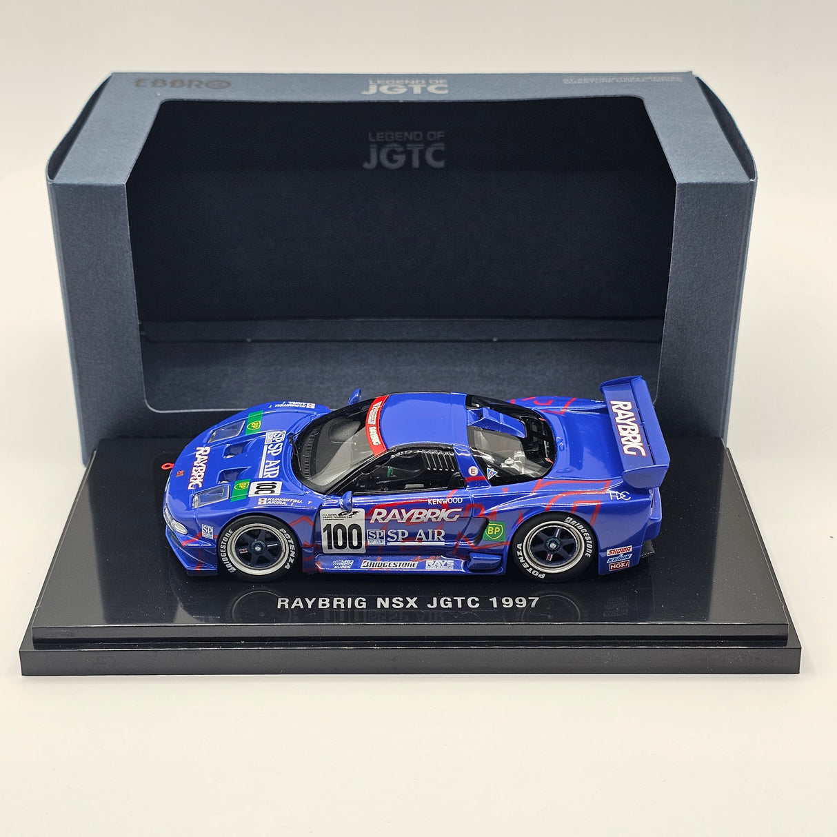 EBBRO Honda NSX #100 Team Kunimitsu Raybrig JGTC GT500 1997 1/43 Scale