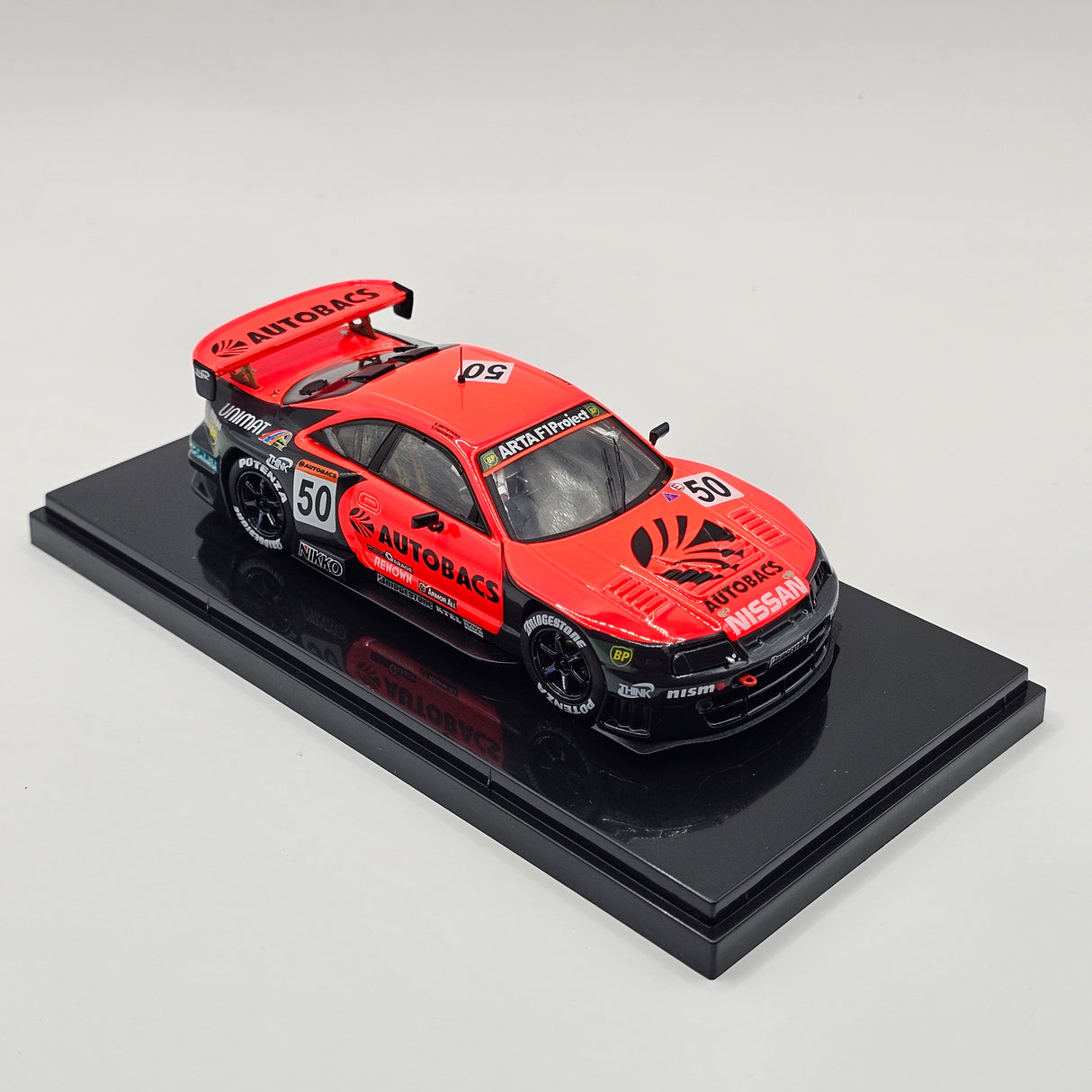 EBBRO Nissan Skyline GT-R R33 #50 Autobacs Racing Team ARTA JGTC GT500 1998 1/43 Scale