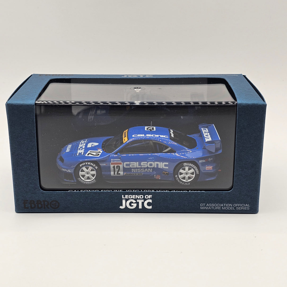 EBBRO Nissan Skyline GT-R R33 #12 Calsonic Team Impul H.Downforce JGTC 1998 1/43 Scale
