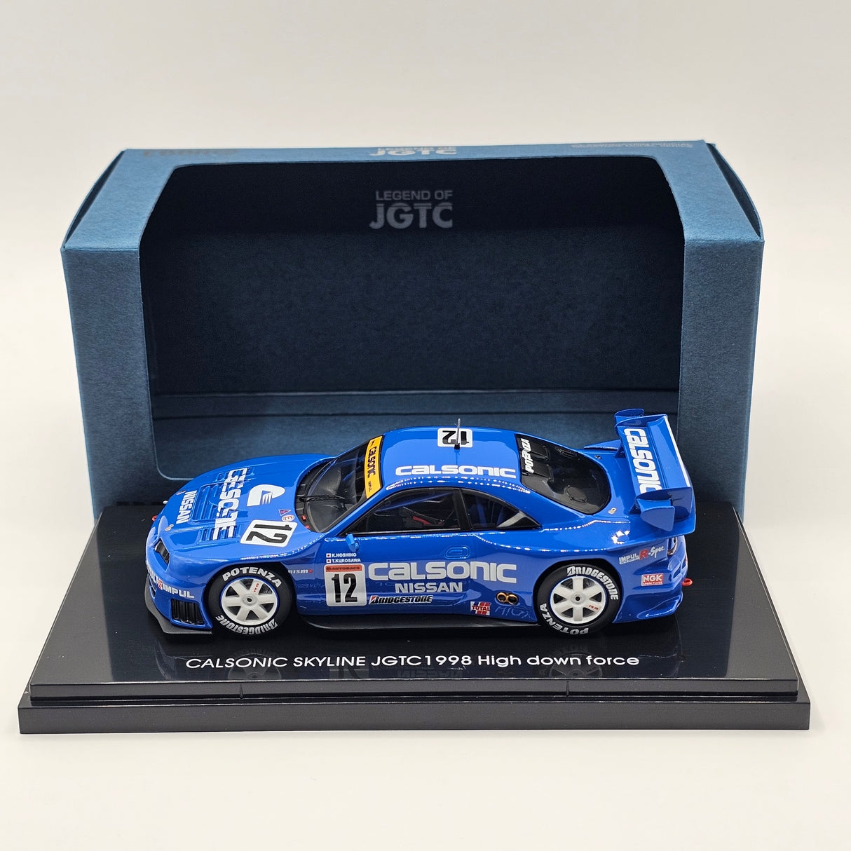 EBBRO Nissan Skyline GT-R R33 #12 Calsonic Team Impul H.Downforce JGTC 1998 1/43 Scale