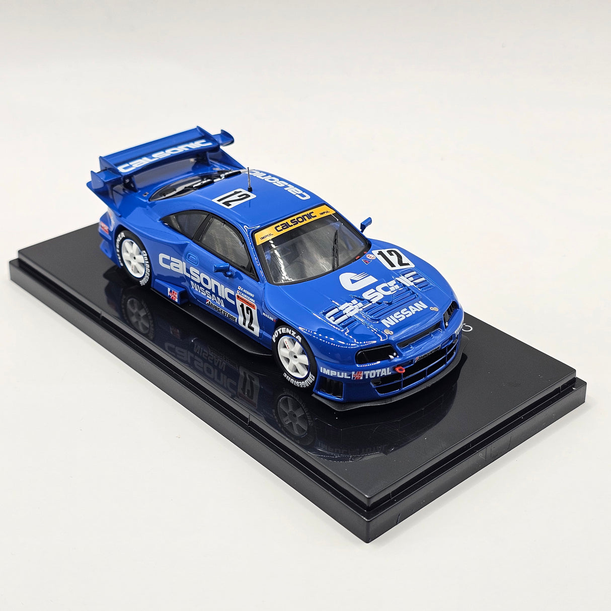 EBBRO Nissan Skyline GT-R R33 #12 Calsonic Team Impul H.Downforce JGTC 1998 1/43 Scale