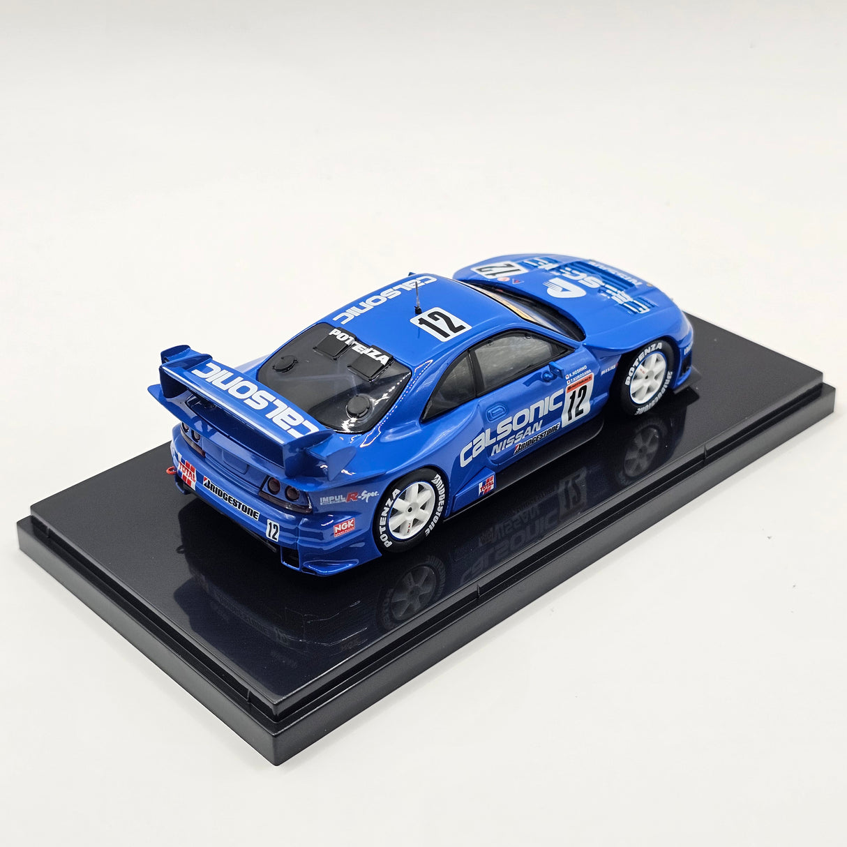 EBBRO Nissan Skyline GT-R R33 #12 Calsonic Team Impul H.Downforce JGTC 1998 1/43 Scale