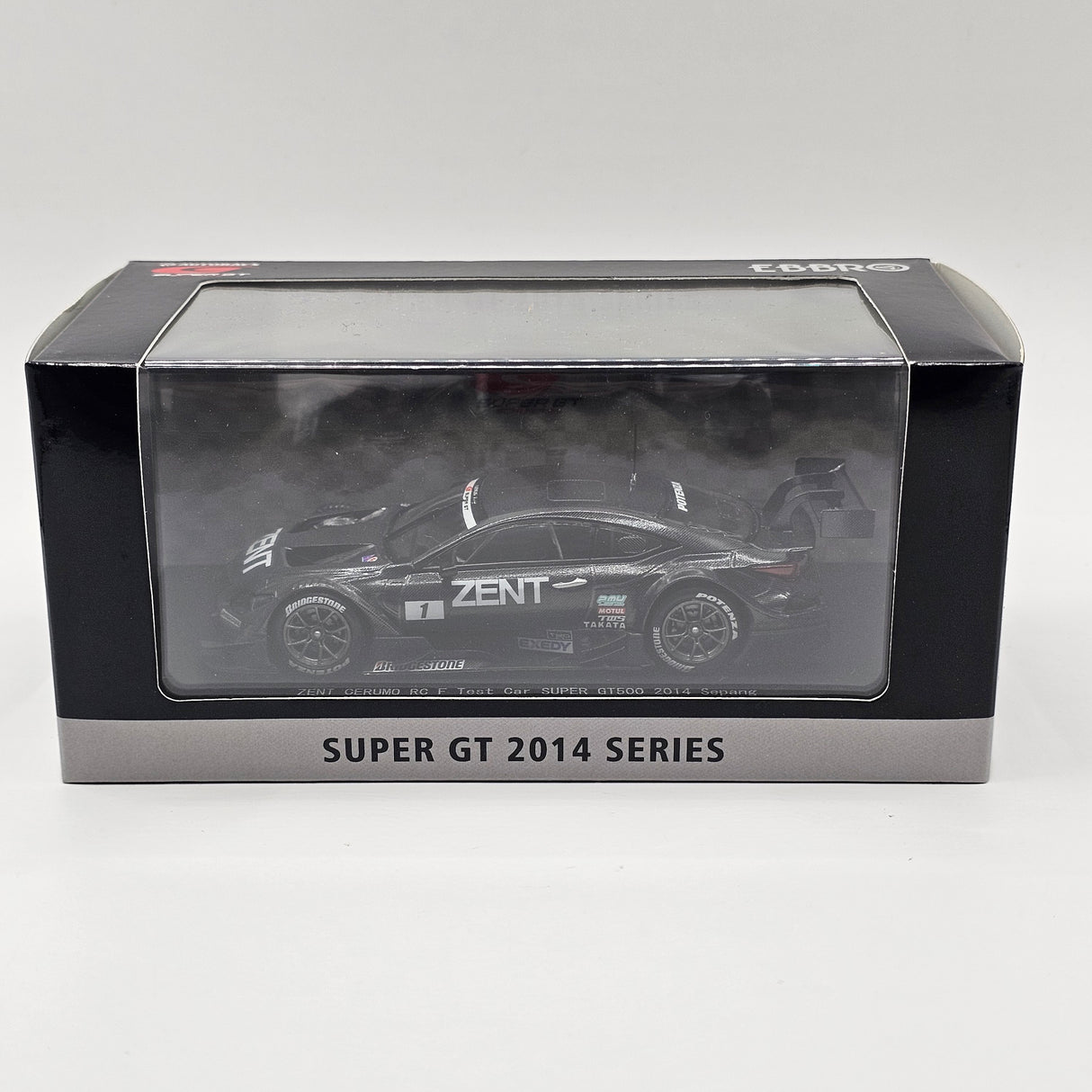 EBBRO Lexus RC F #1 Zent Cerumo Super GT GT500 2014 Sepang Test Car 1/43 Scale