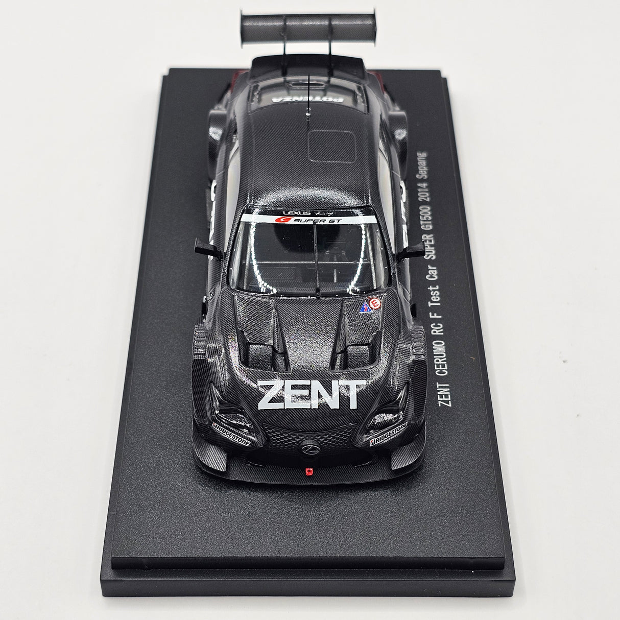 EBBRO Lexus RC F #1 Zent Cerumo Super GT GT500 2014 Sepang Test Car 1/43 Scale