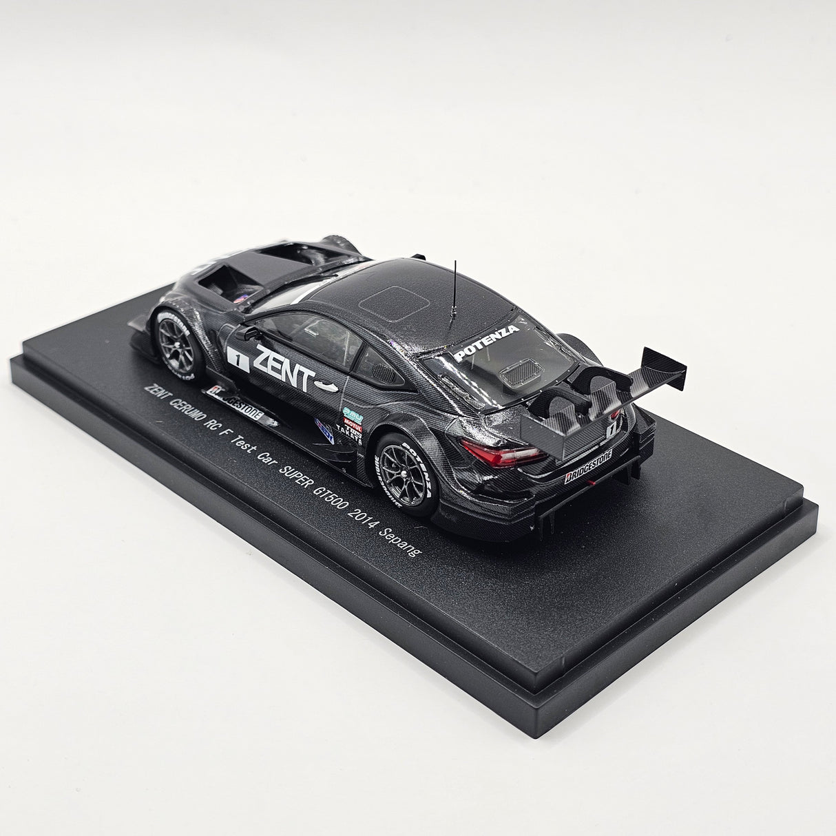EBBRO Lexus RC F #1 Zent Cerumo Super GT GT500 2014 Sepang Test Car 1/43 Scale