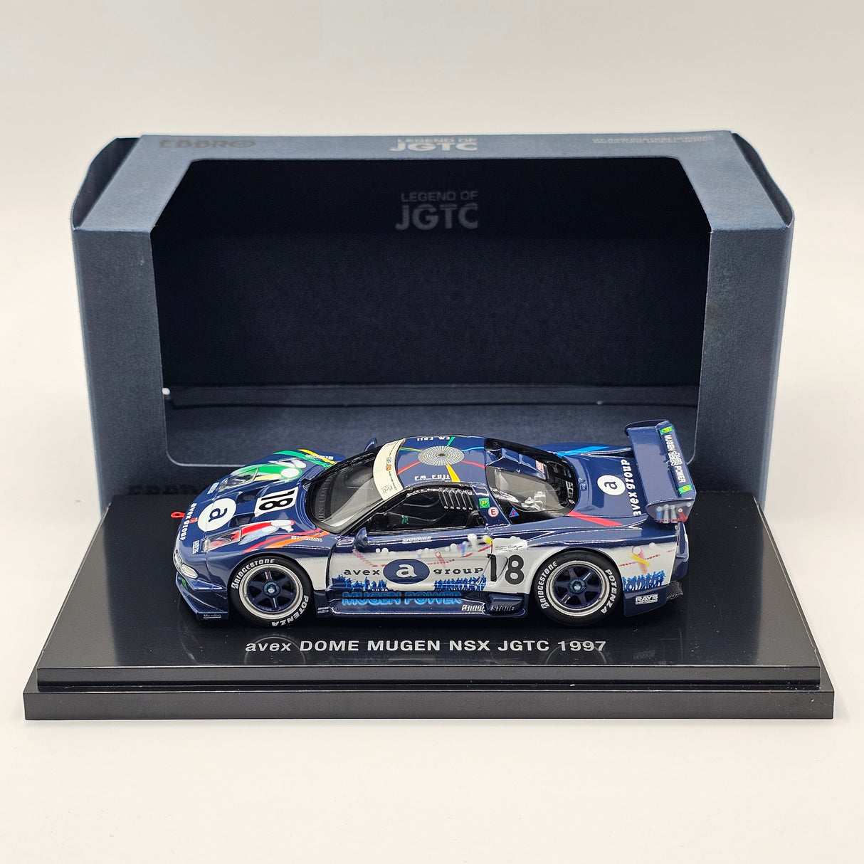EBBRO Honda NSX #18 avex Mugen Dome JGTC GT500 1997 1/43 Scale