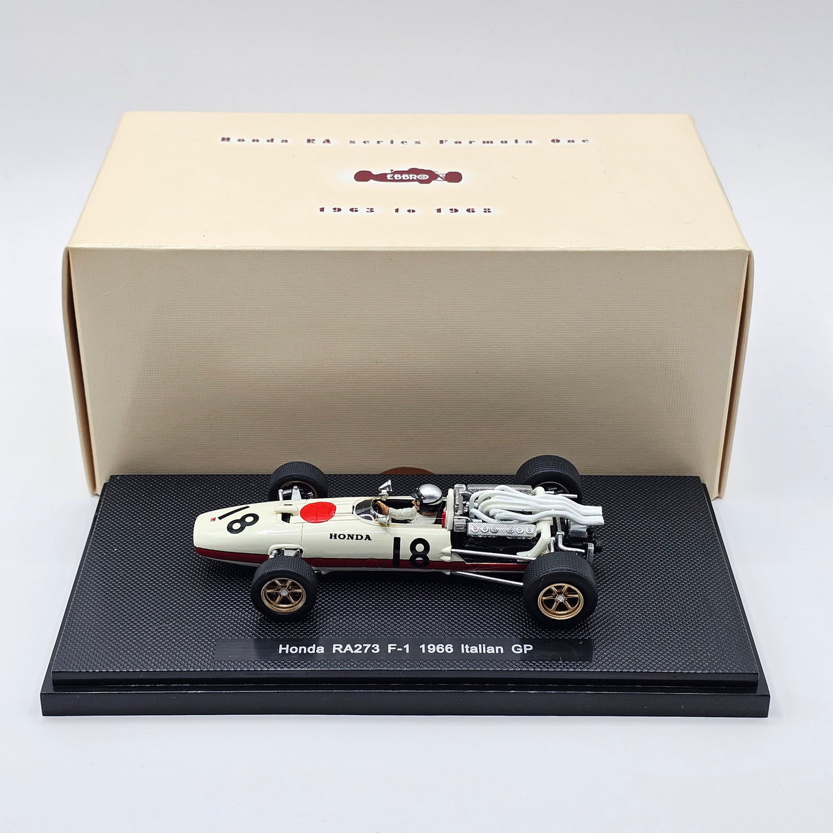 EBBRO Honda RA273 Italian GP 1966 #18 Ritchie Ginther 1/43 Scale