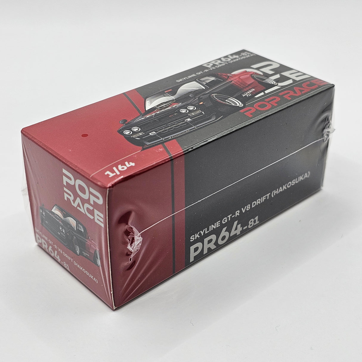 Pop Race Nissan Skyline GT-R V8 Drift Hakosuka Advan PR640081 1/64 Scale