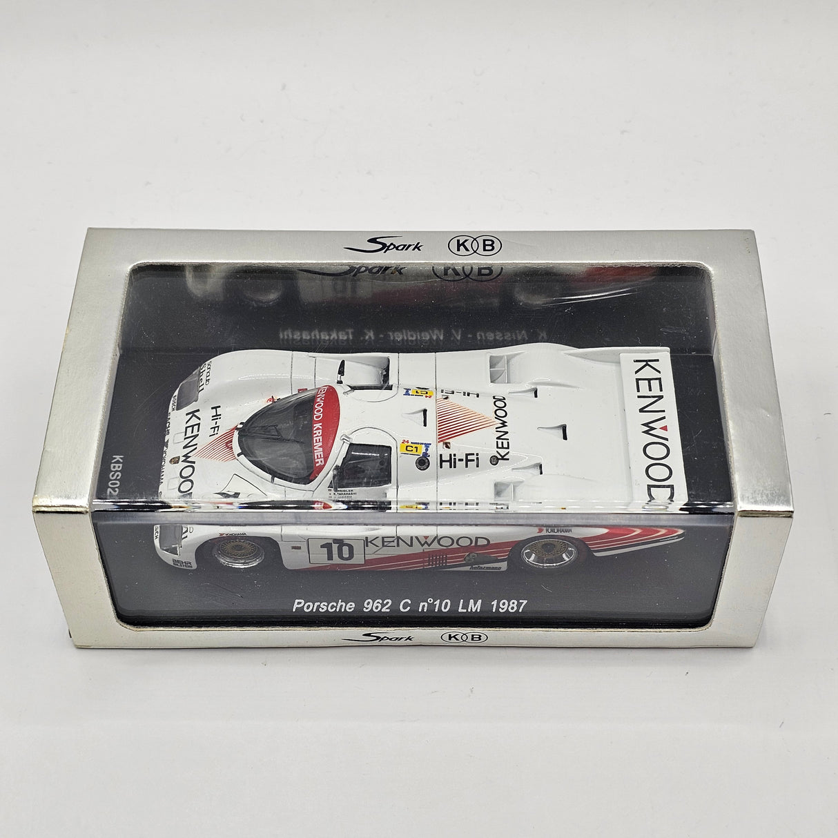 Spark Porsche 962 C #10 Porsche Kremer Racing Le Mans 1987 1/43 Scale KBS024