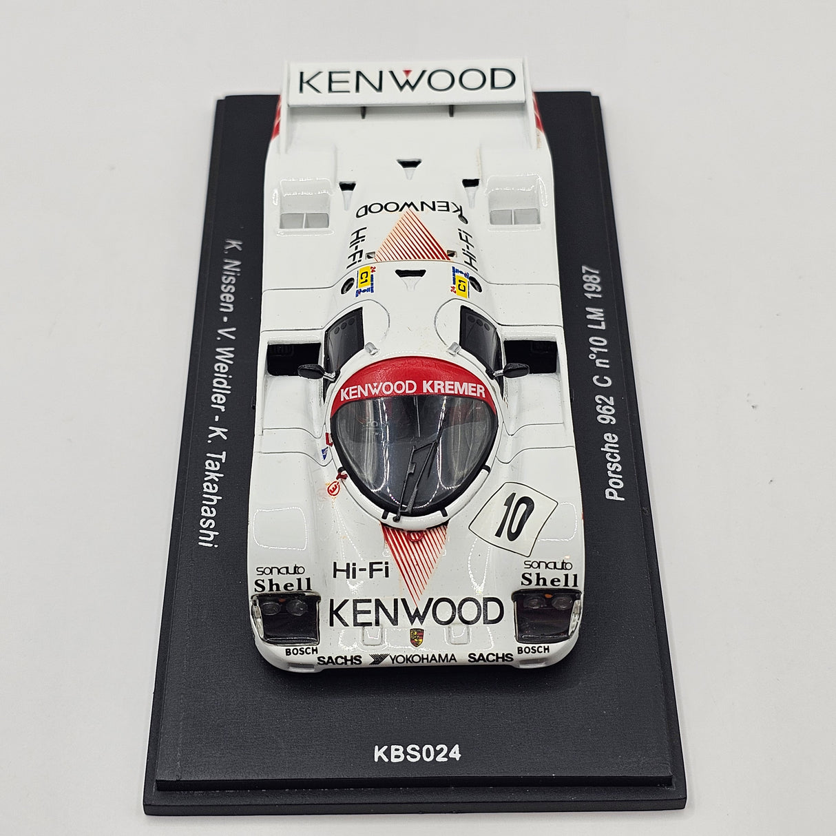 Spark Porsche 962 C #10 Porsche Kremer Racing Le Mans 1987 1/43 Scale KBS024