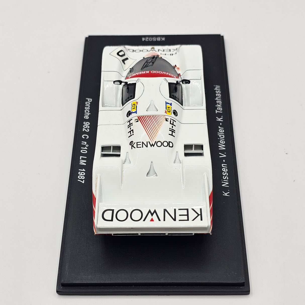 Spark Porsche 962 C #10 Porsche Kremer Racing Le Mans 1987 1/43 Scale KBS024