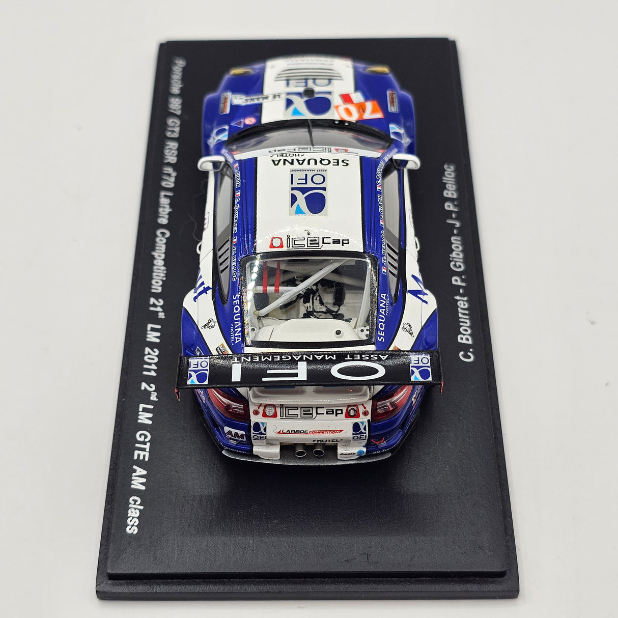 Spark Porsche 997 GT3 RSR #70 Larbre Competition Le Mans 2011 GTE AM 1/43 Scale