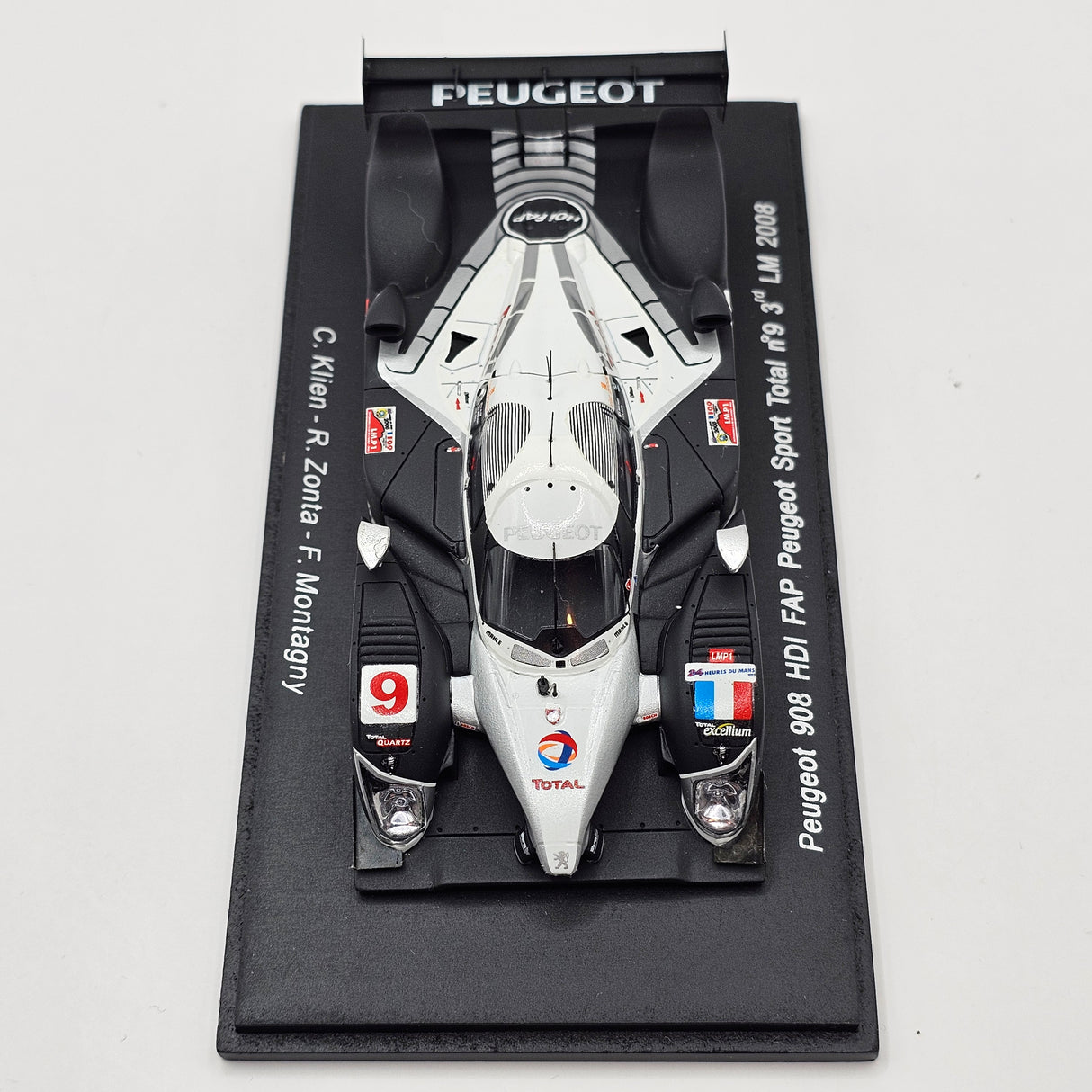 Spark Peugeot 908 HDI FAP #9 Peugeot Sport 3rd Position Le Mans 2008 1/43 Scale S1281