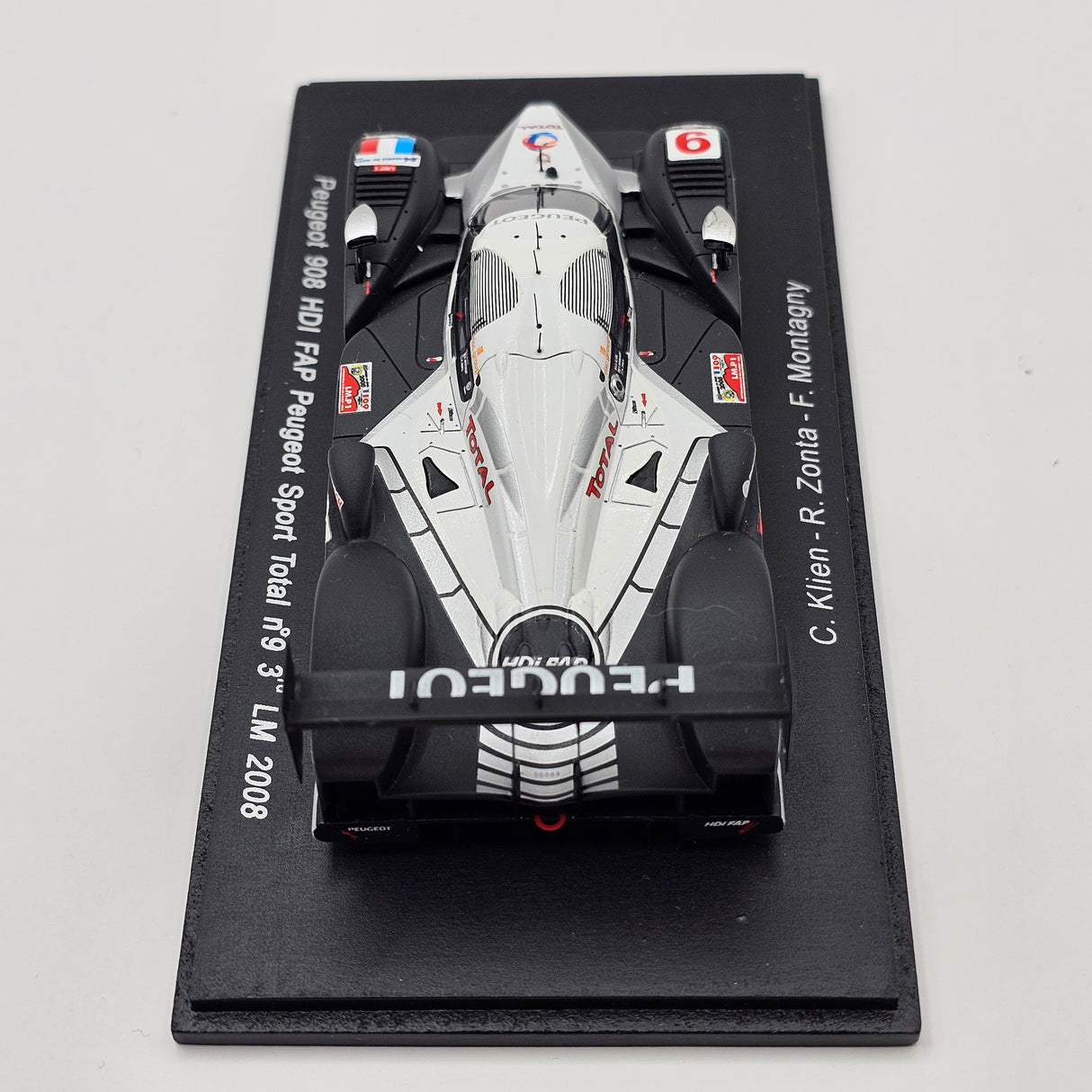 Spark Peugeot 908 HDI FAP #9 Peugeot Sport 3rd Position Le Mans 2008 1/43 Scale S1281